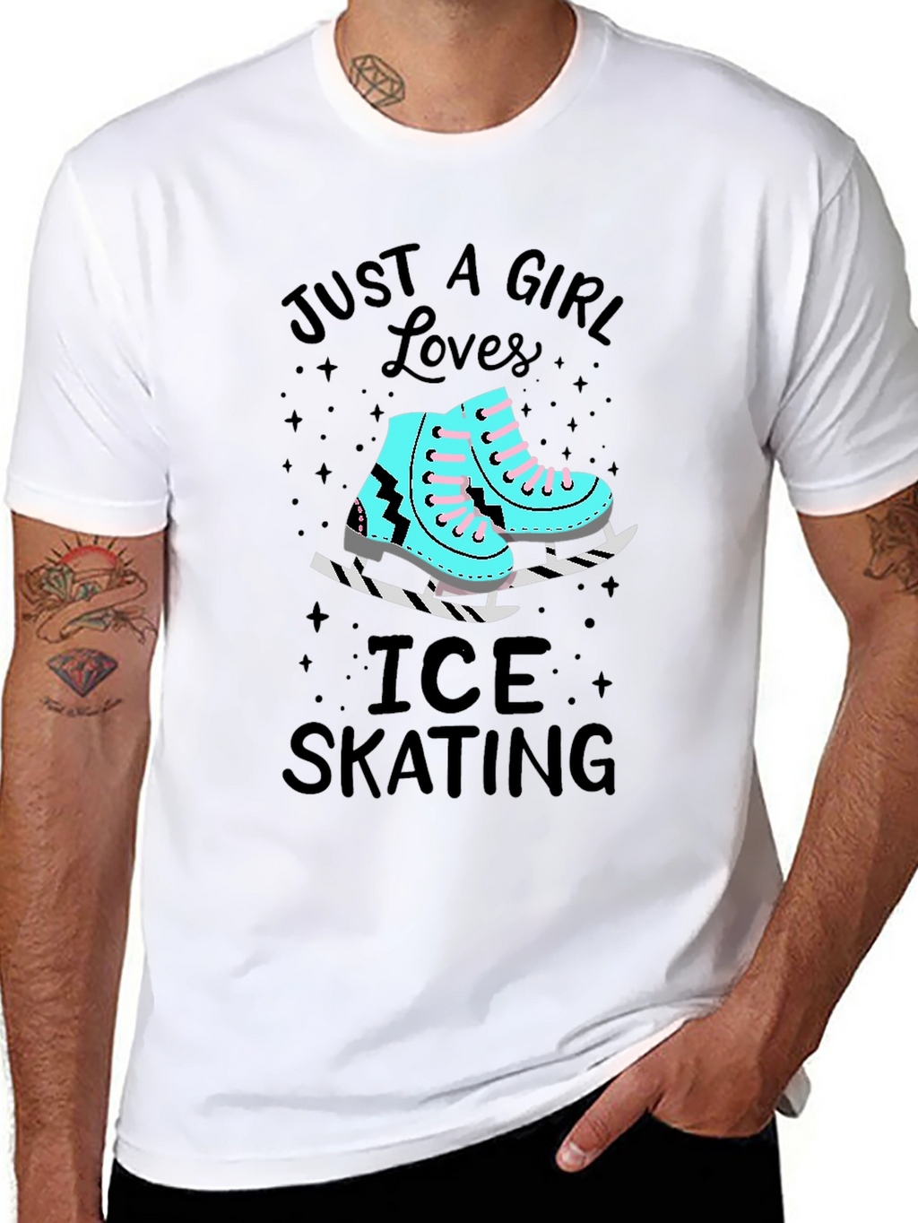 Just a Girl Who Loves Ice Skating T-Shirt