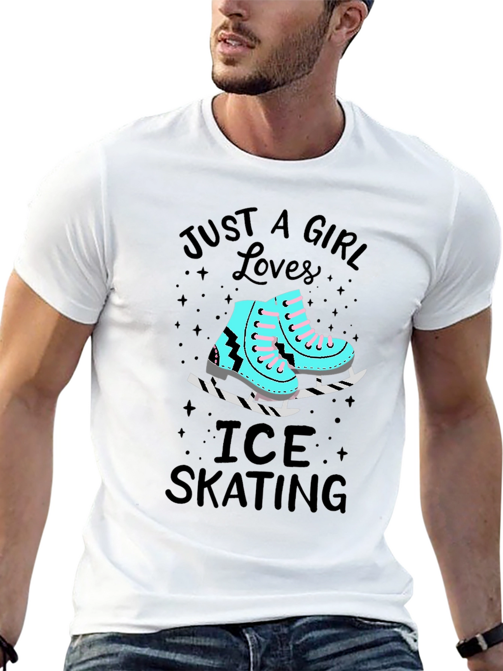 Just a Girl Who Loves Ice Skating T-Shirt