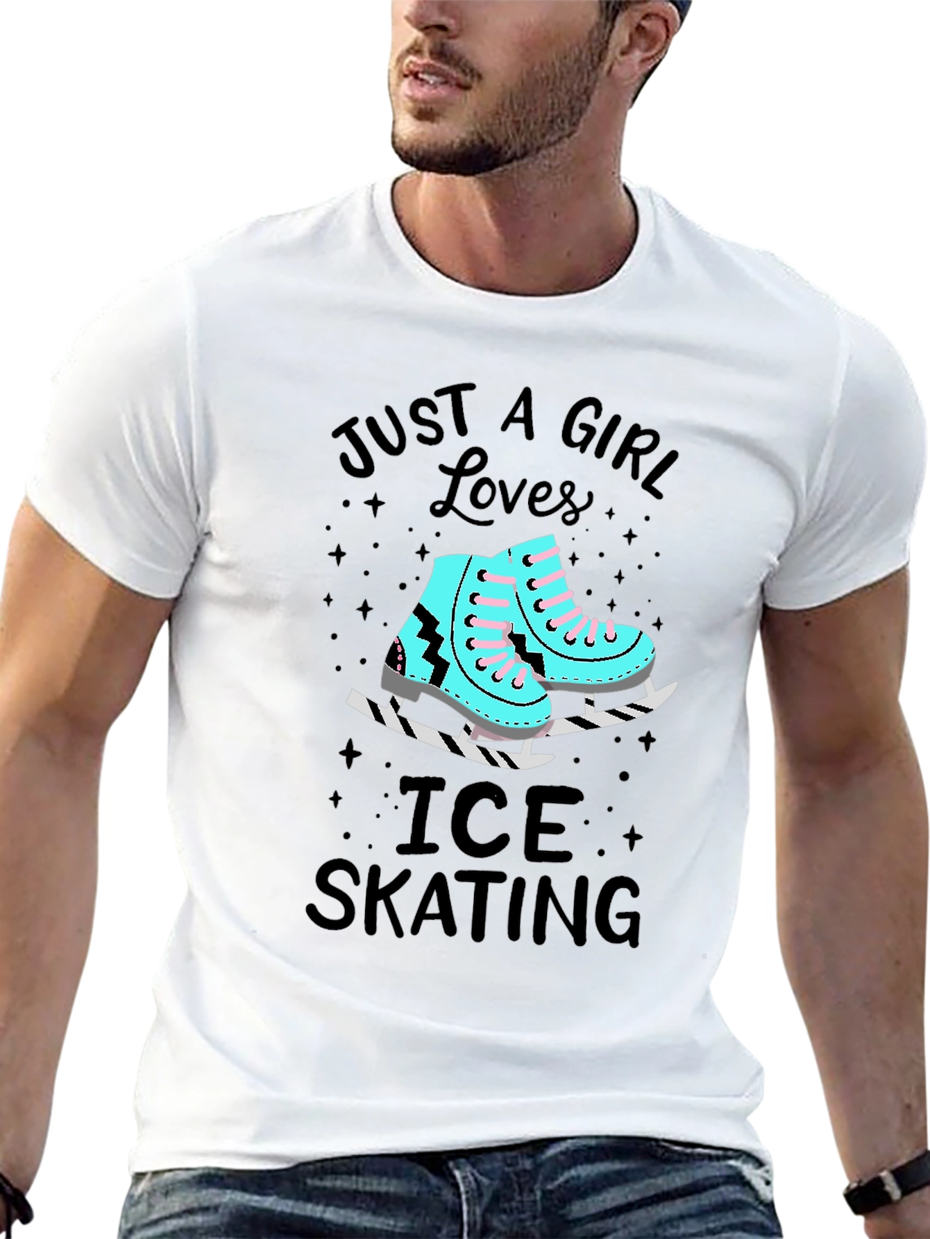 Just a Girl Who Loves Ice Skating T-Shirt