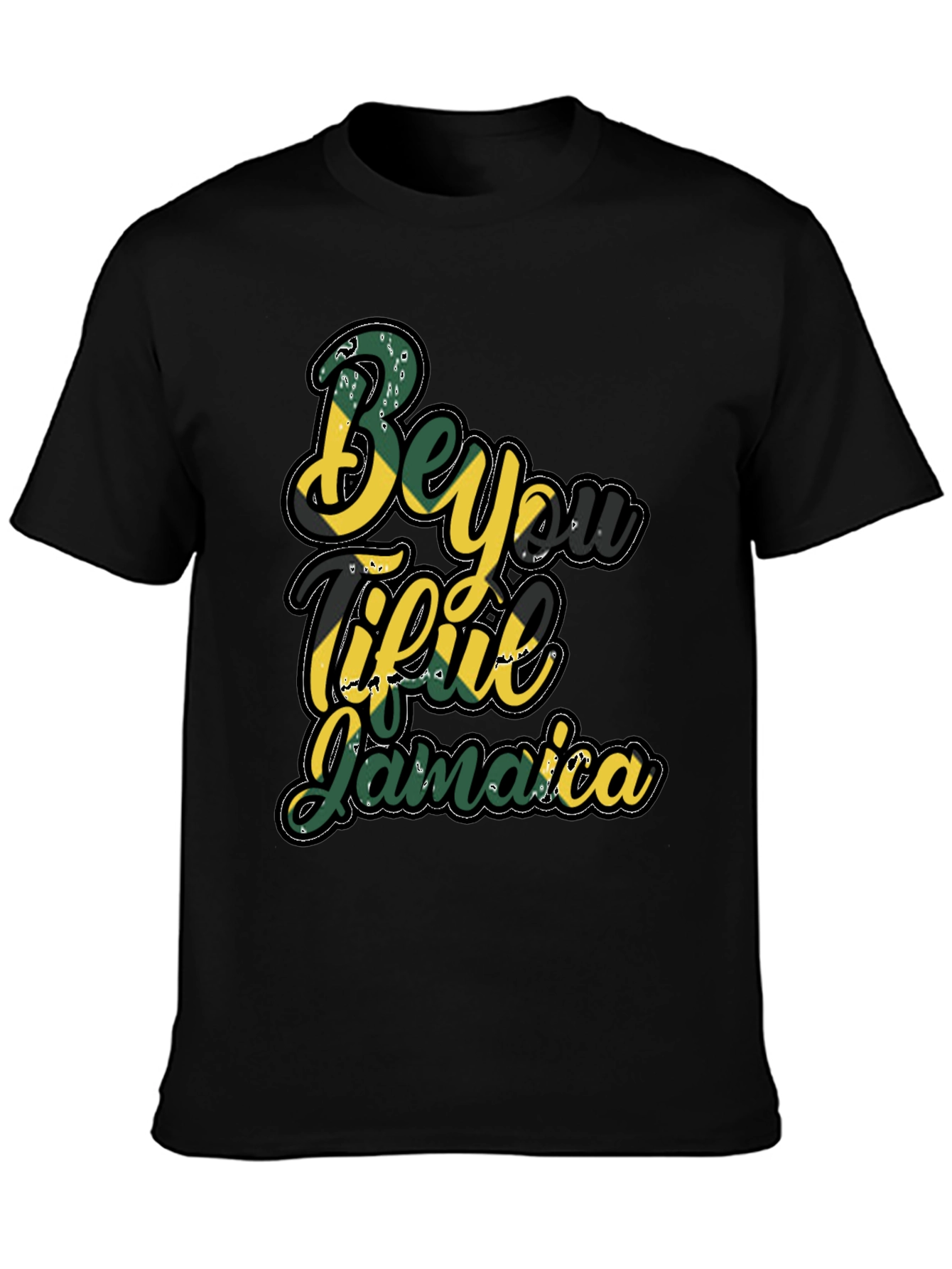 Beyoutiful Jamaica Graphic Tee - Black