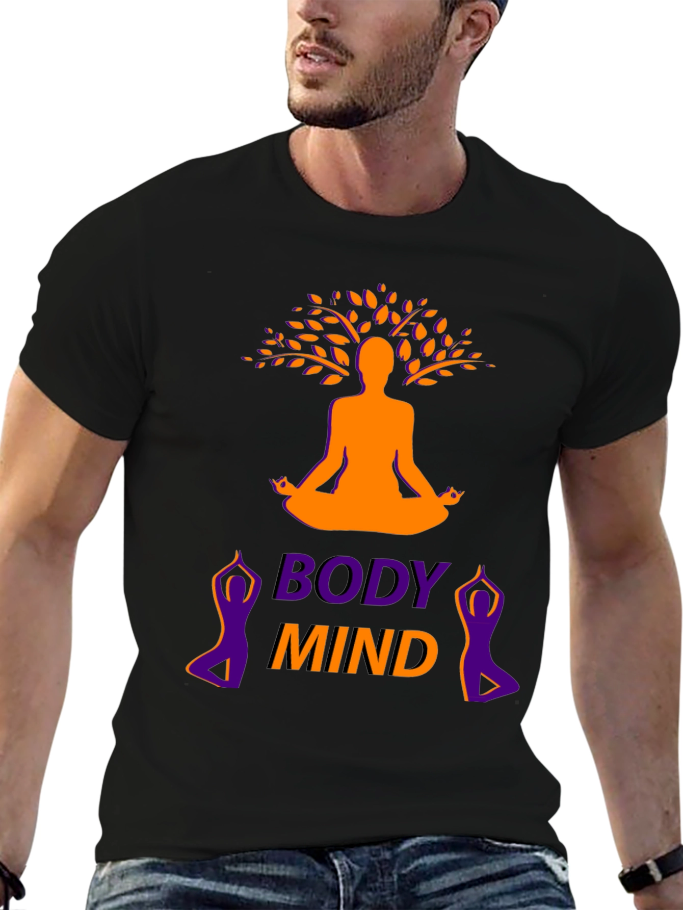 Body Mind Yoga Graphic T-Shirt