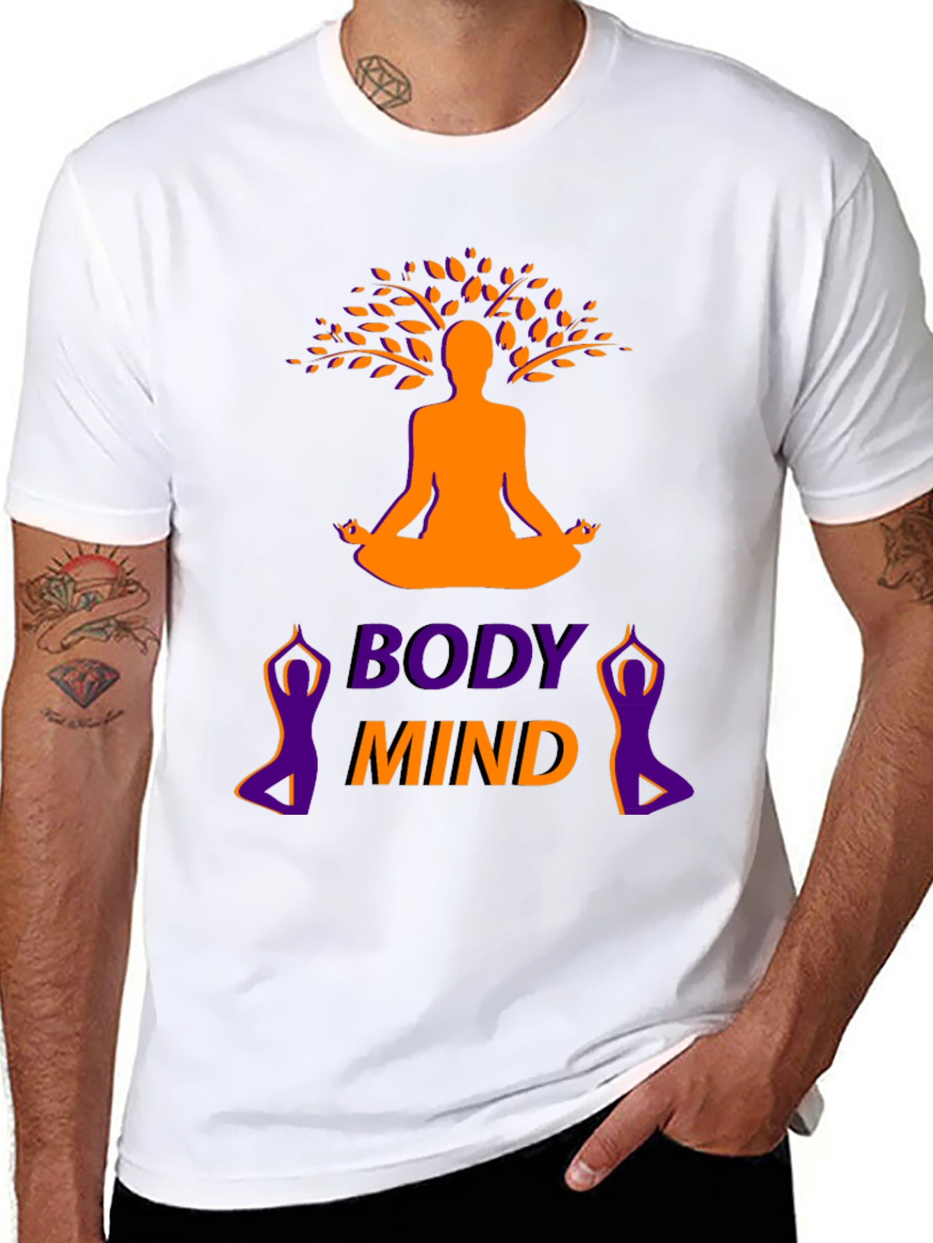 Body Mind Yoga Graphic T-Shirt