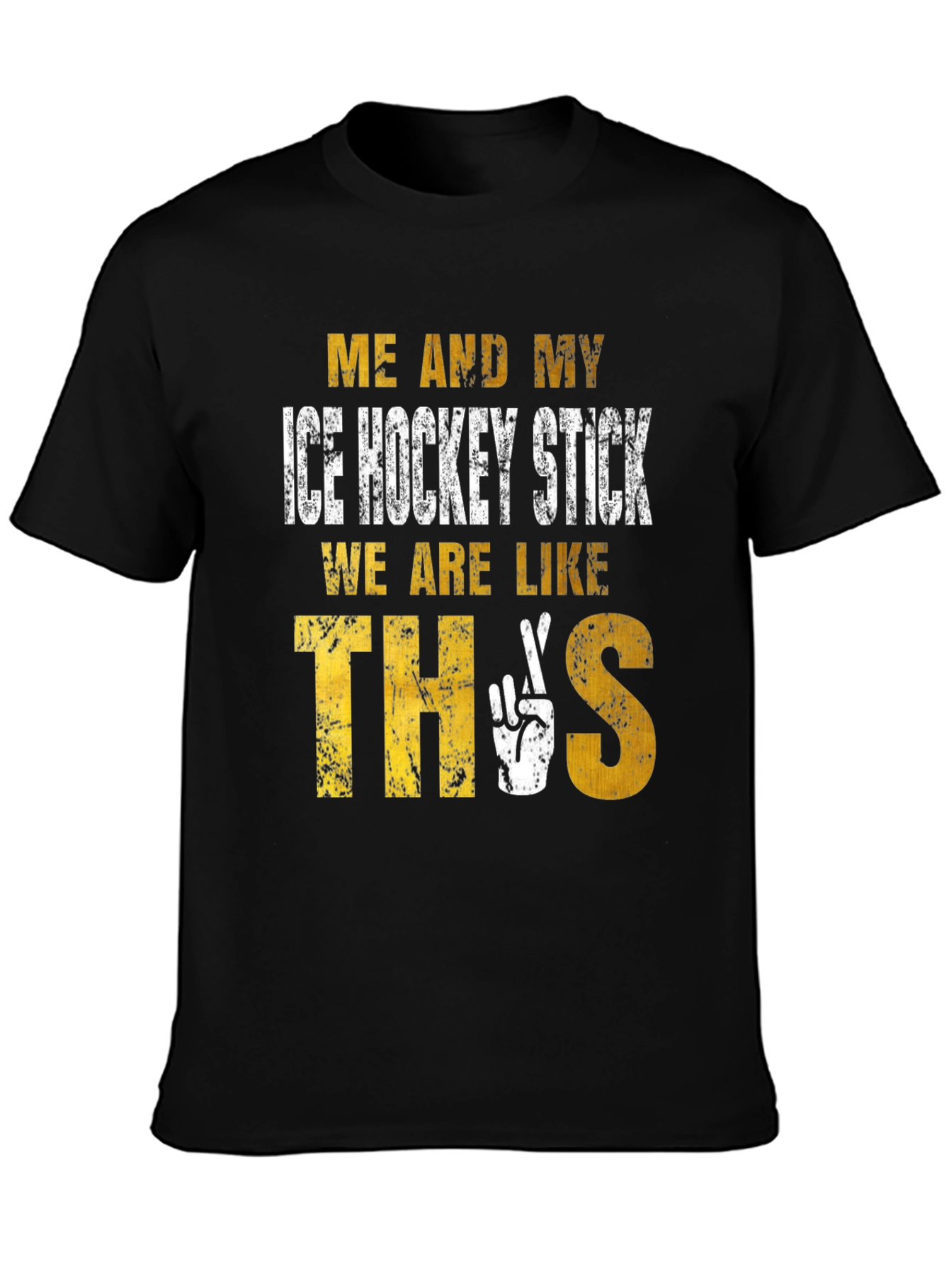 Ice Hockey Stick T-Shirt - Me and My Stick Are Like This