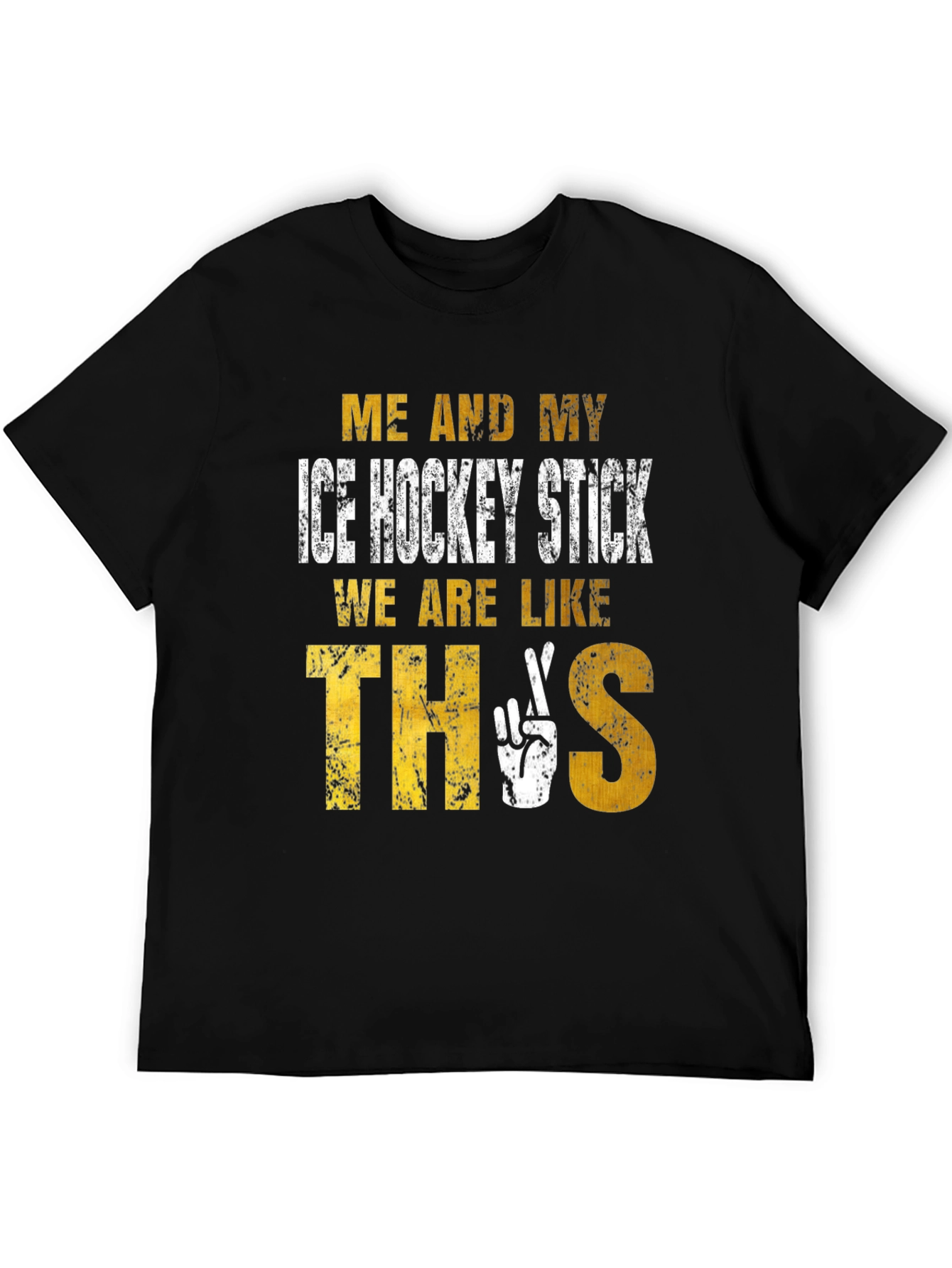 Ice Hockey Stick T-Shirt - Me and My Stick Are Like This