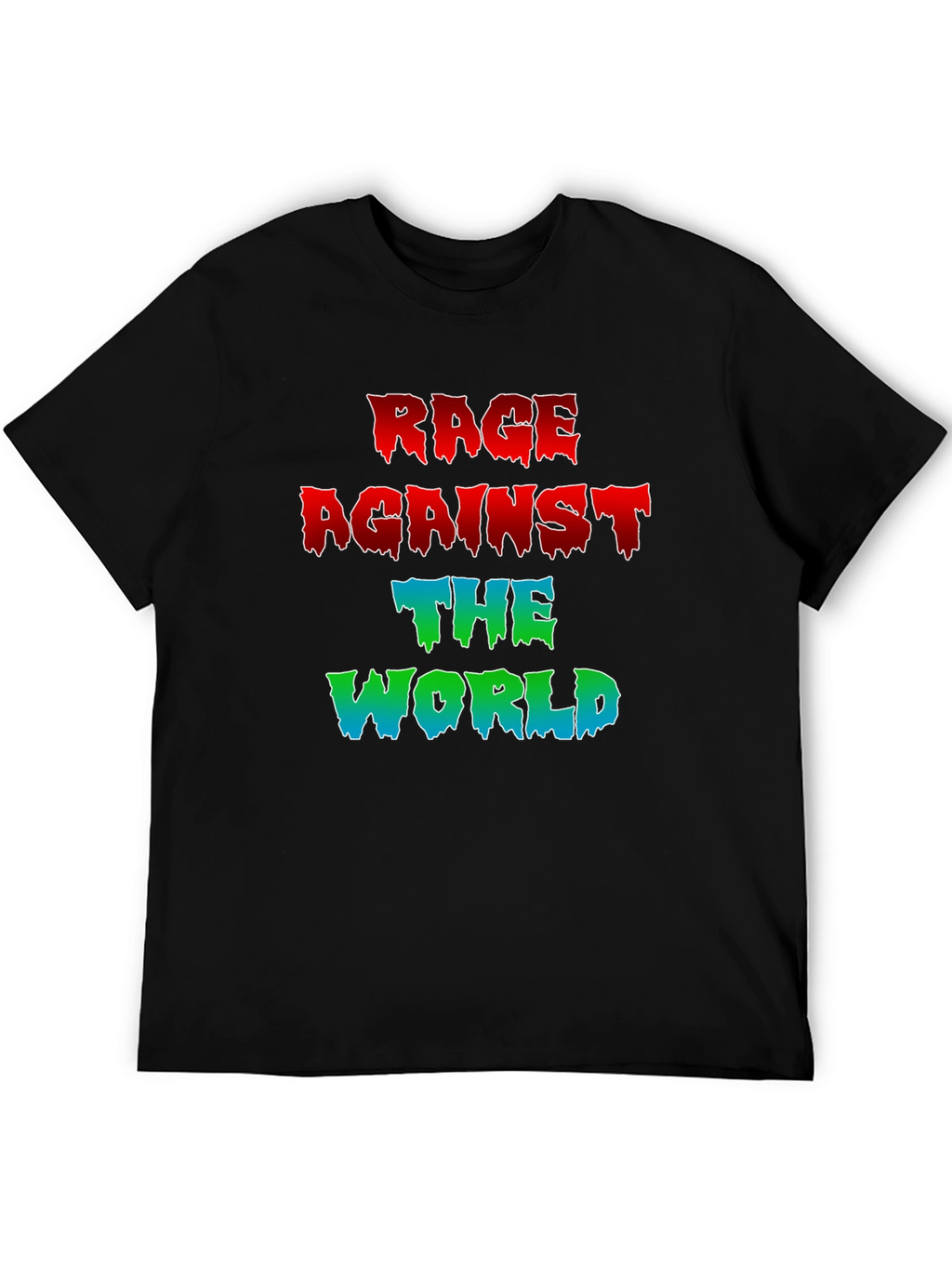 Rage Against The World Graphic Tee - Black