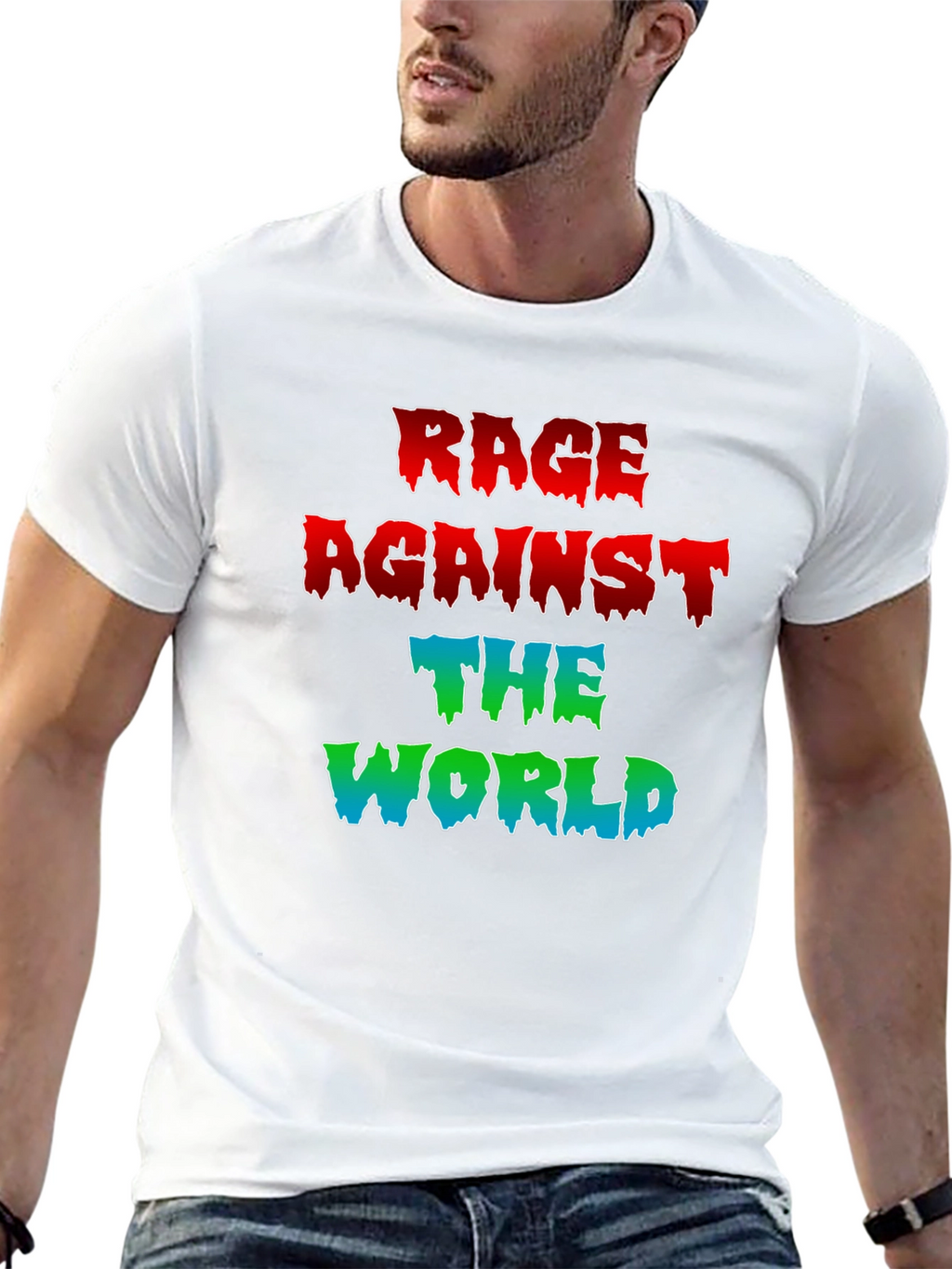 Rage Against The World Graphic Tee - Black
