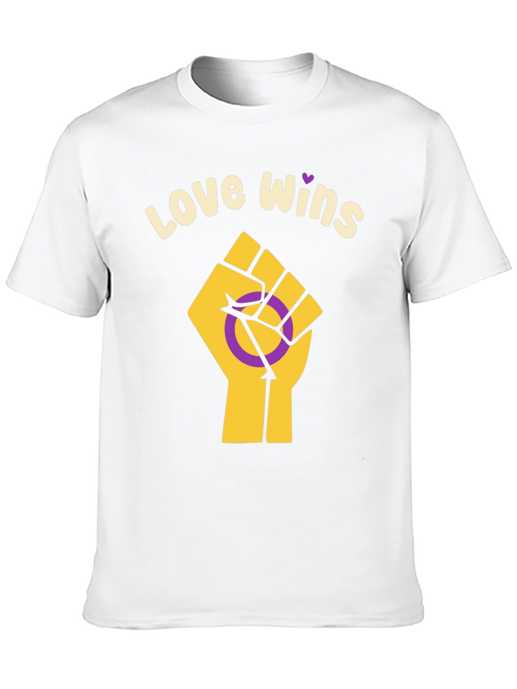 Love Wins Intersex Pride Fist T-Shirt