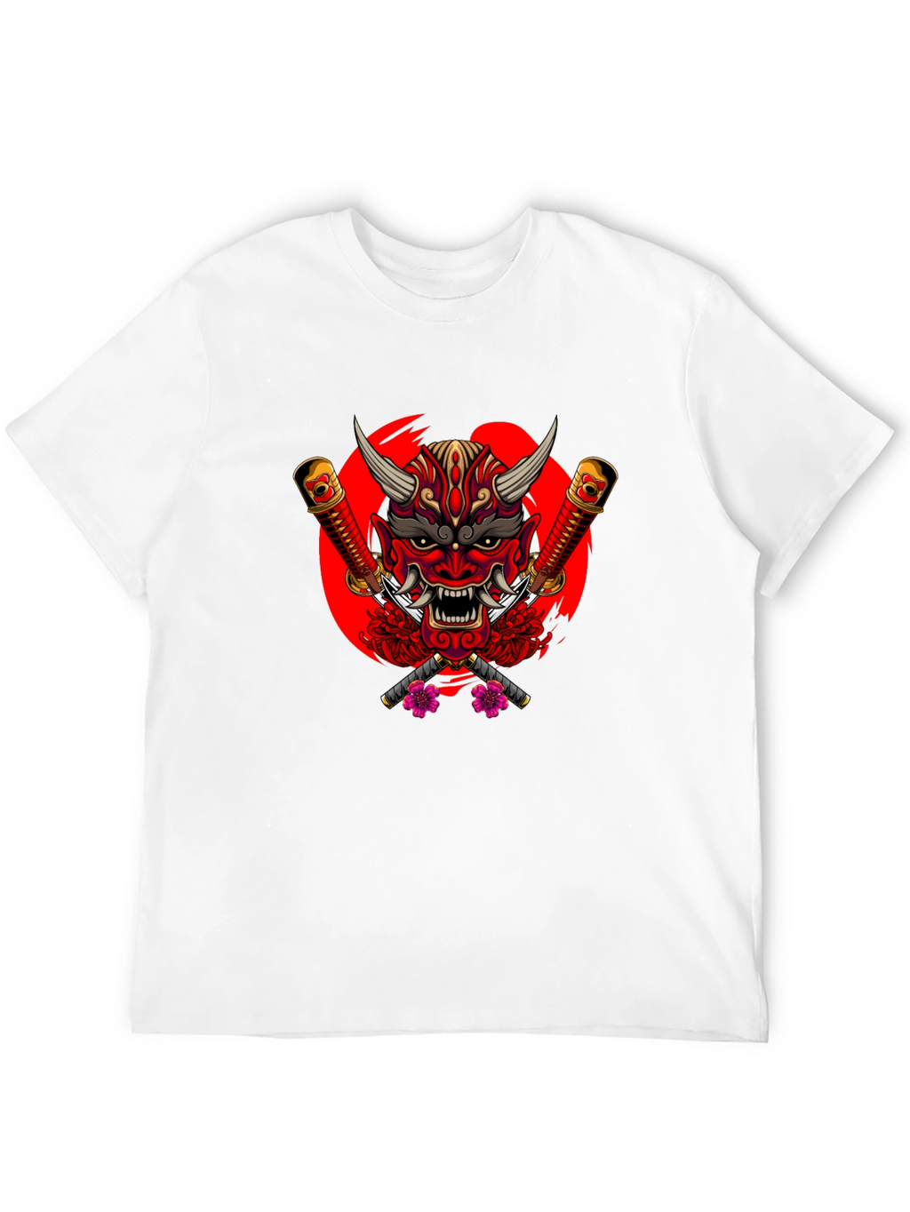 Japanese Oni Mask Graphic Tee