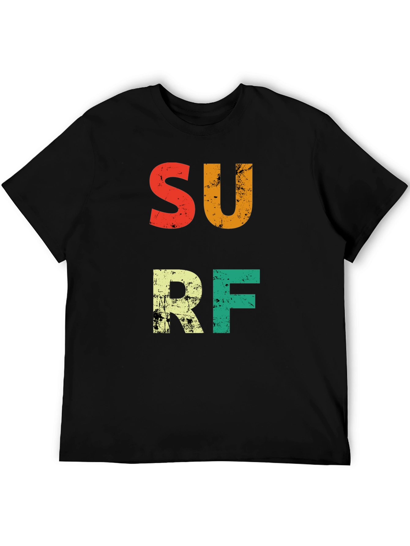 Retro Surf Graphic Tee - Black
