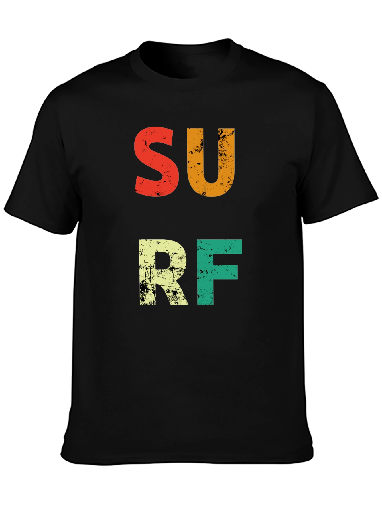 Retro Surf Graphic Tee - Black