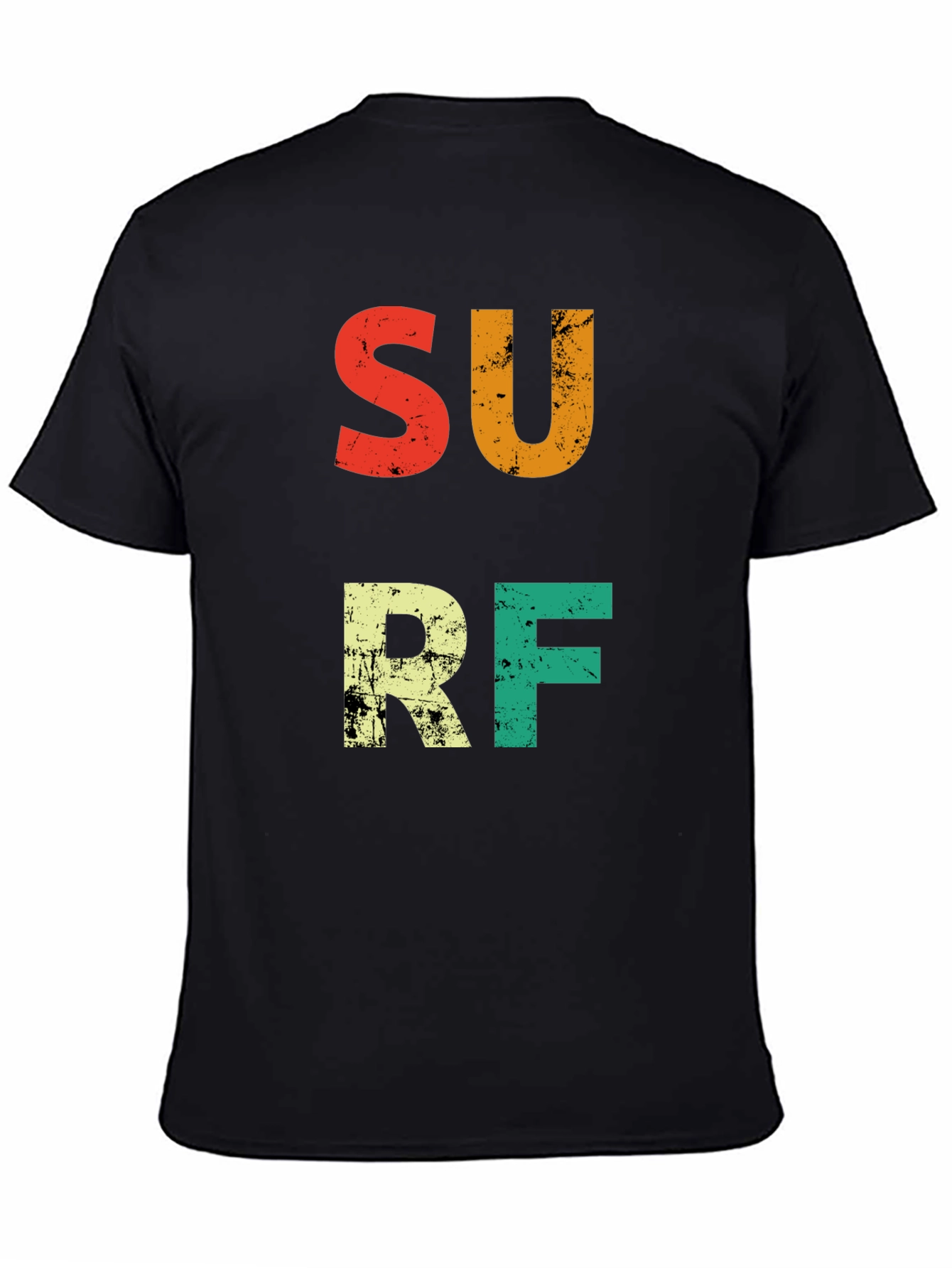 Retro Surf Graphic Tee - Black