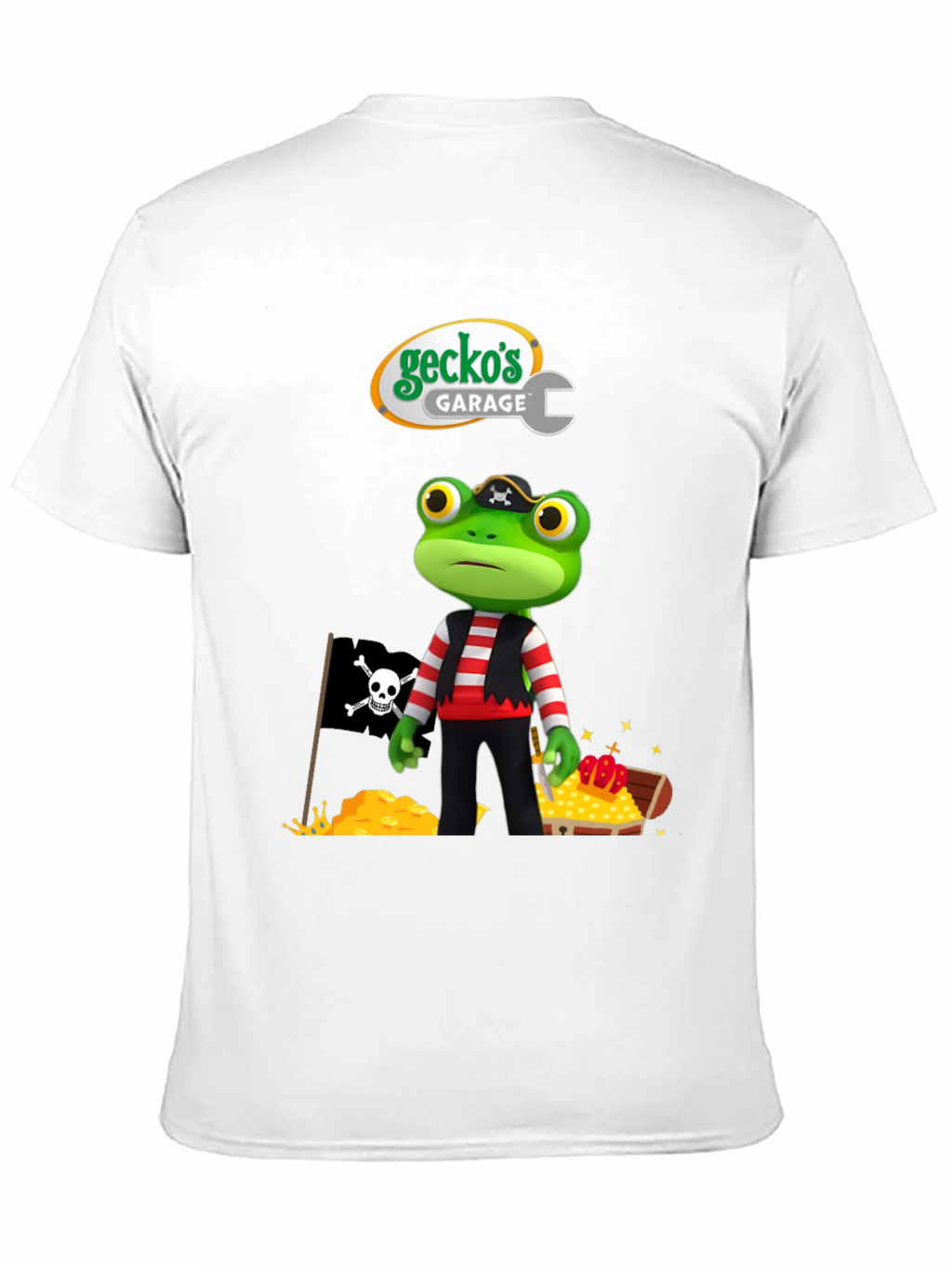 Geckos Garage Pirate Frog T-Shirt - Fun Cartoon Tee