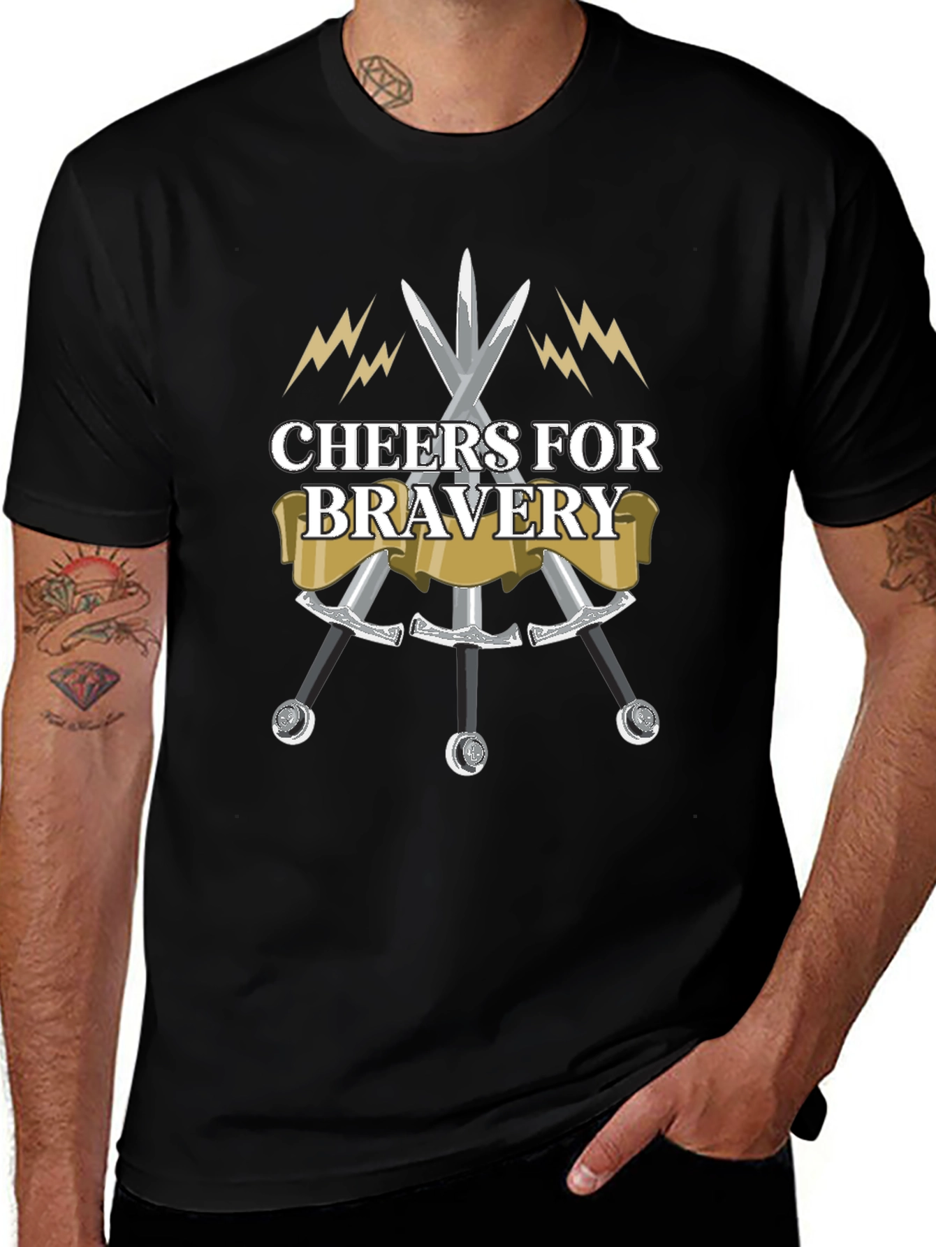 Cheers For Bravery Graphic Tee