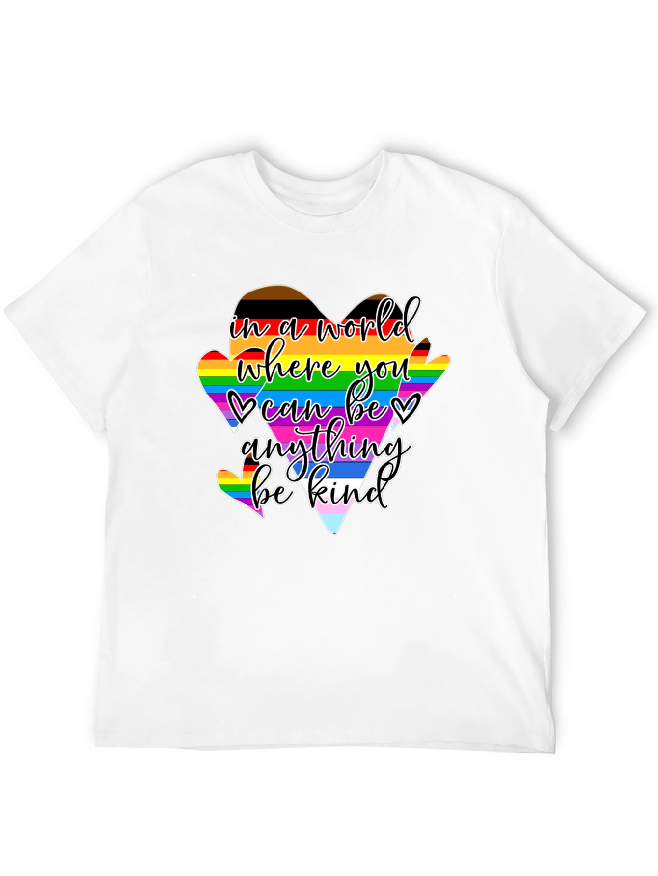 Kindness LGBTQ+ Heart Pride T-Shirt