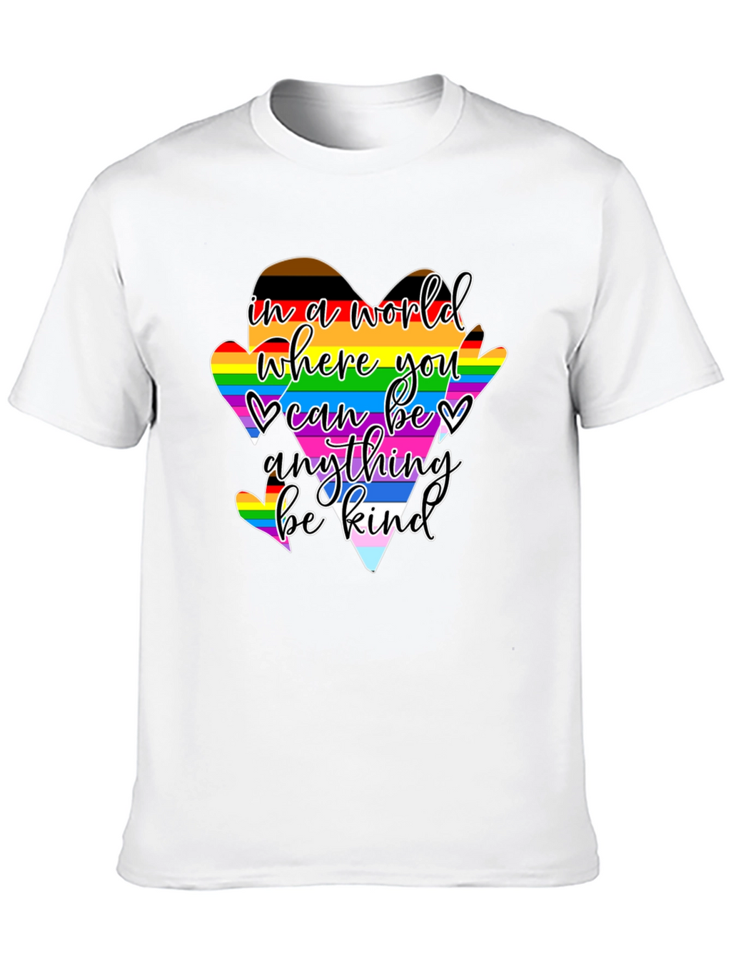 Kindness LGBTQ+ Heart Pride T-Shirt