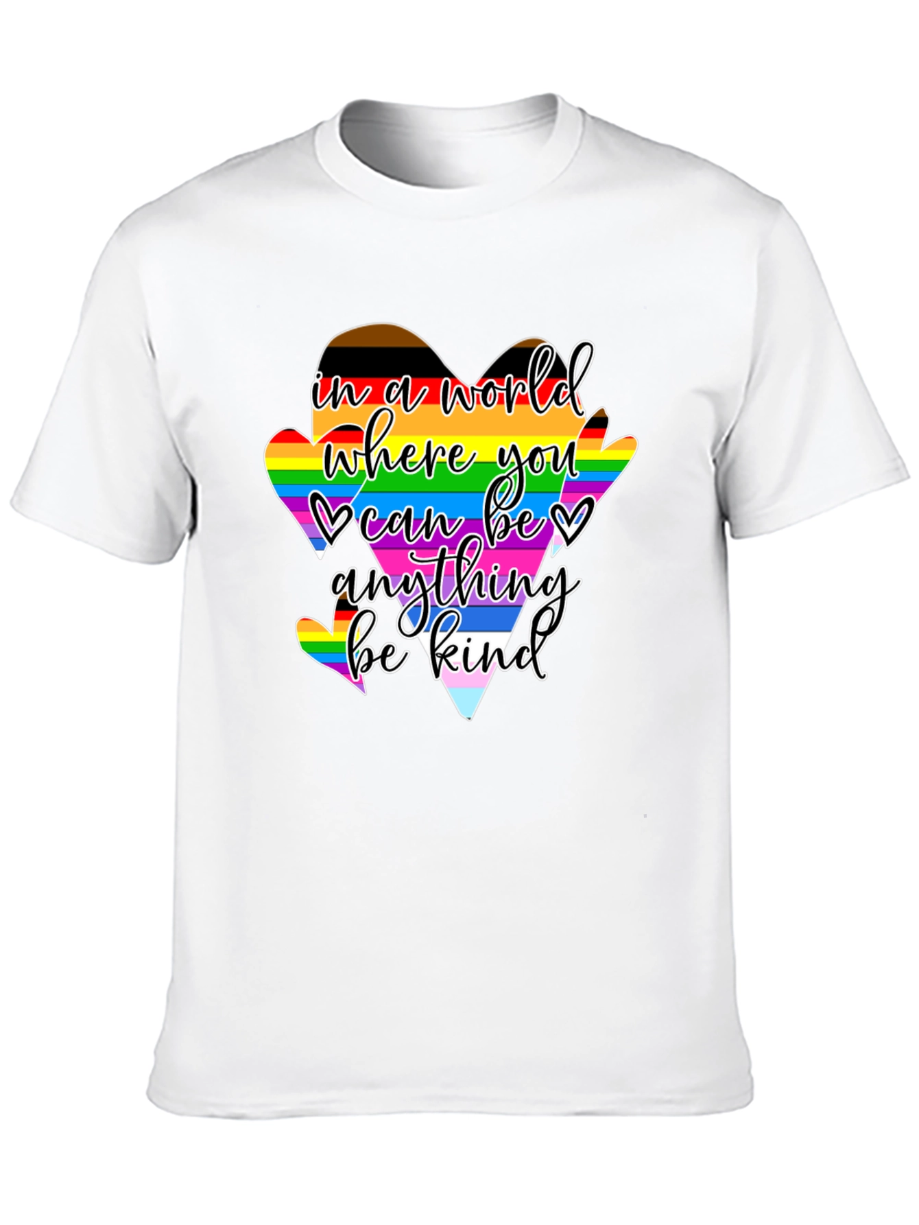 Kindness LGBTQ+ Heart Pride T-Shirt