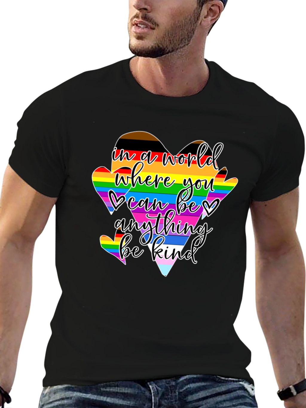 Kindness LGBTQ+ Heart Pride T-Shirt