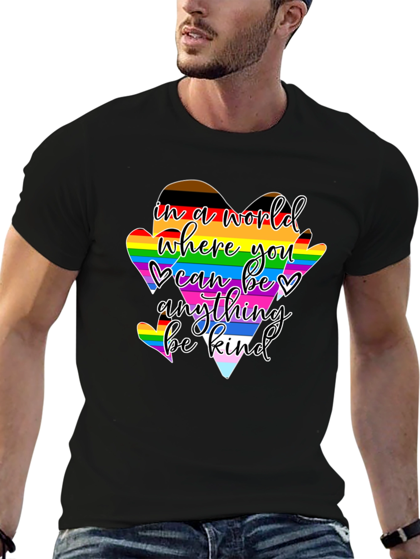 Kindness LGBTQ+ Heart Pride T-Shirt