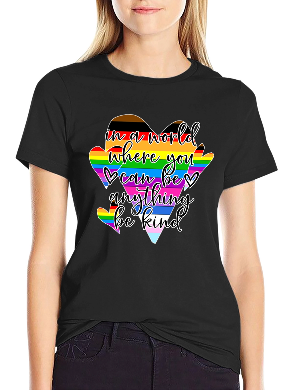 Kindness LGBTQ+ Heart Pride T-Shirt