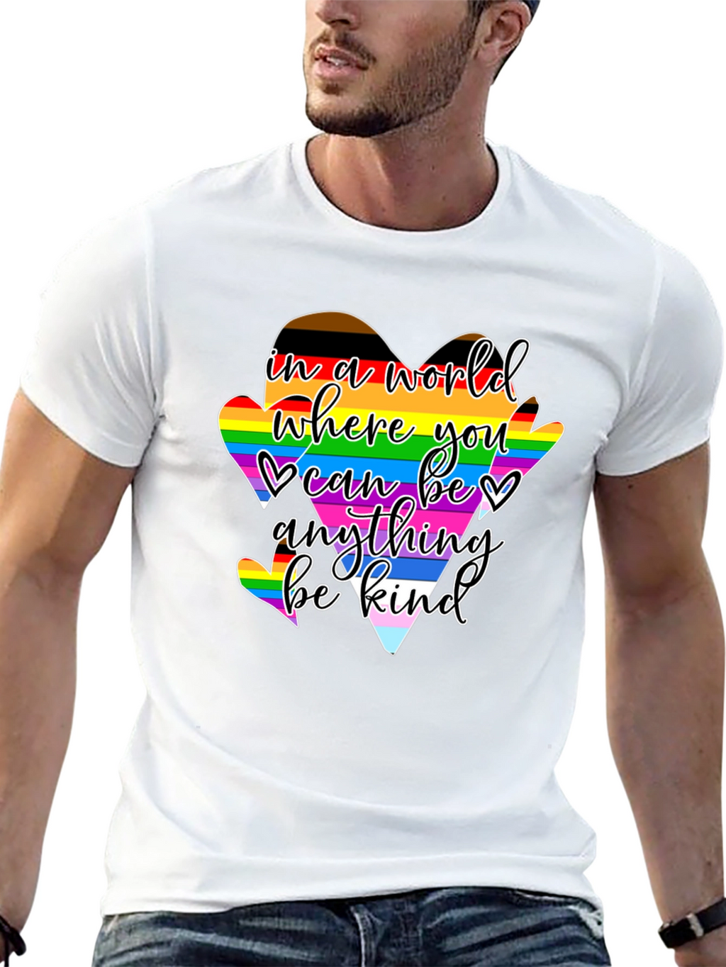 Kindness LGBTQ+ Heart Pride T-Shirt