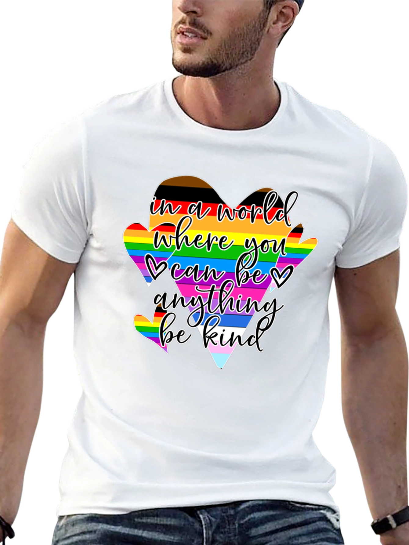 Kindness LGBTQ+ Heart Pride T-Shirt