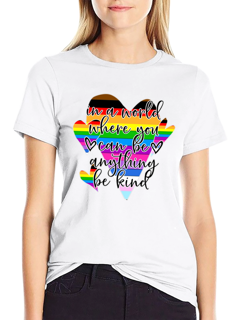 Kindness LGBTQ+ Heart Pride T-Shirt