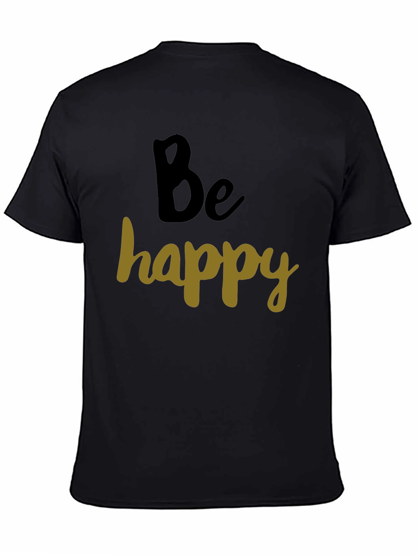 Be Happy Graphic Tee - Casual Comfort