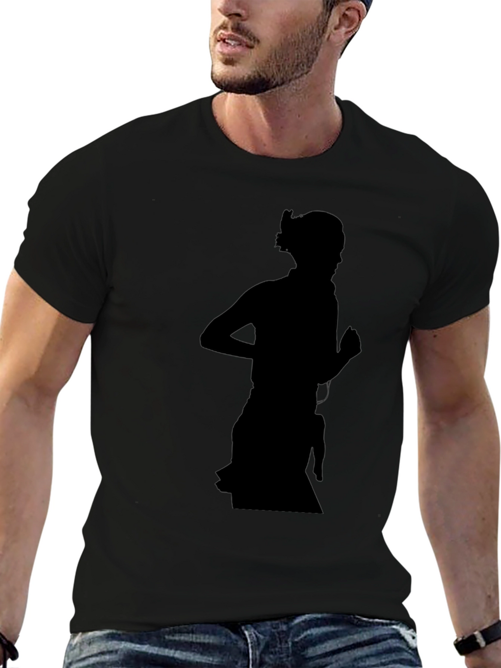 Silhouette Graphic Tee - Cool Black Shirt