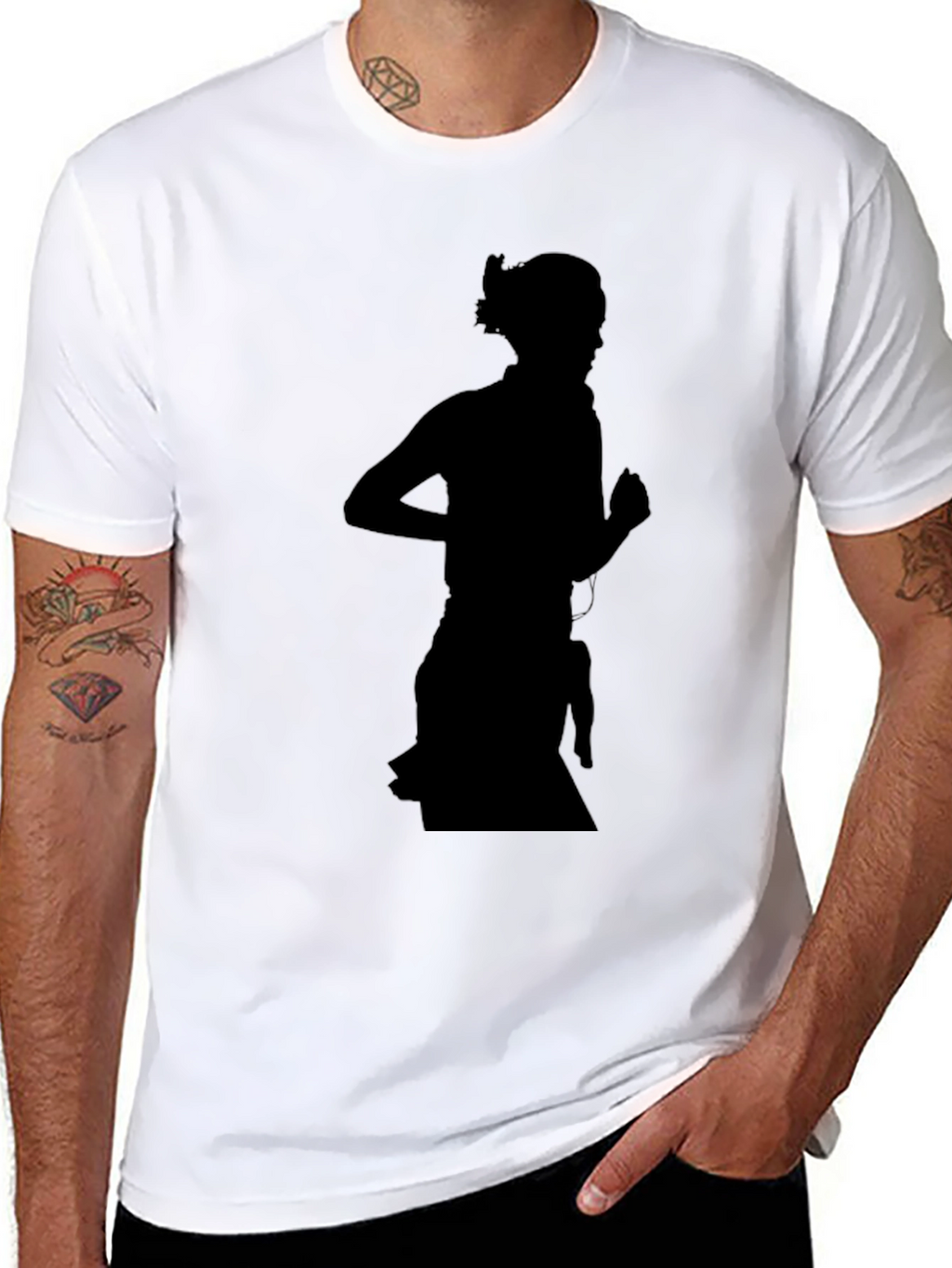 Silhouette Graphic Tee - Cool Black Shirt