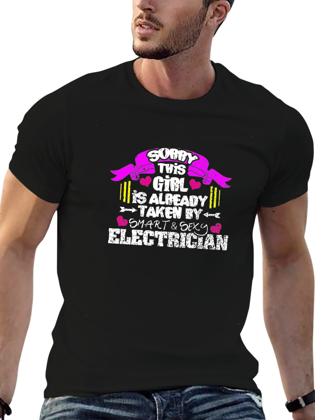 Sorry This Girl Is Taken By An Electrician Graphic Tee
