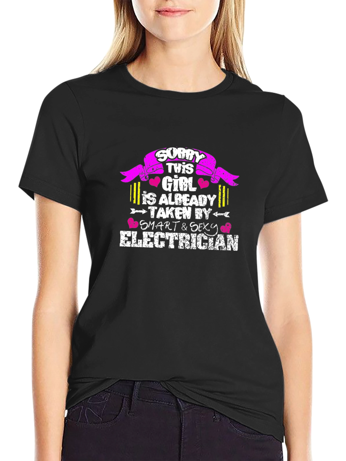 Sorry This Girl Is Taken By An Electrician Graphic Tee
