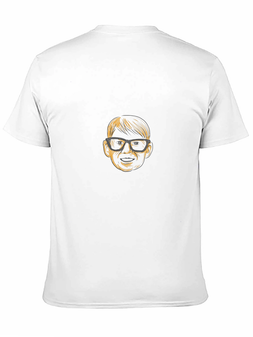 Funny Kid Face Graphic Black T-Shirt