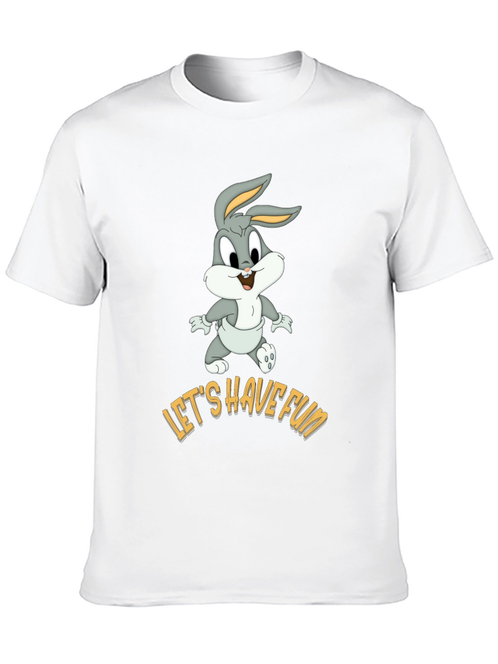 Lets Have Fun Bugs Bunny Black T-Shirt