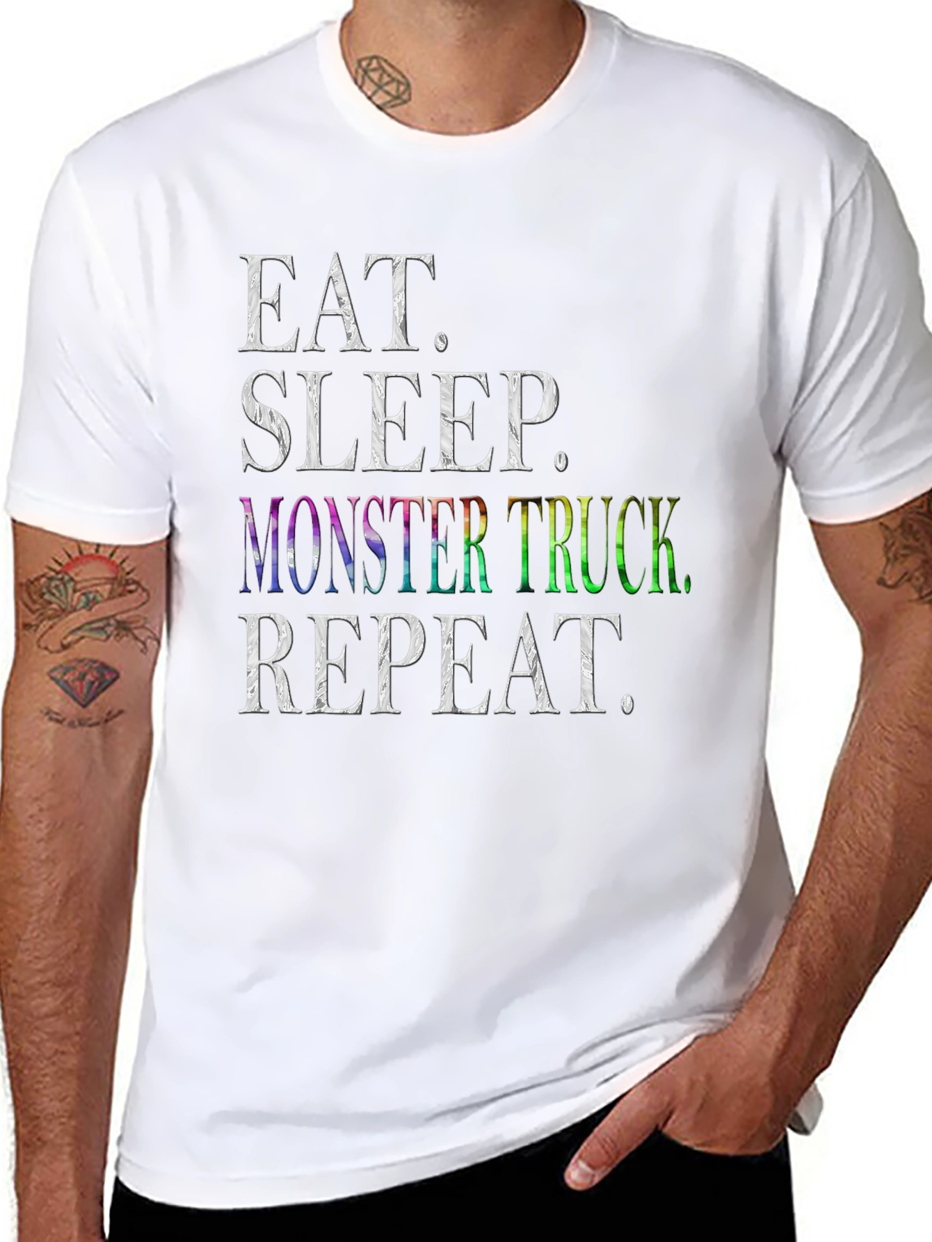 Eat Sleep Monster Truck Repeat T-Shirt