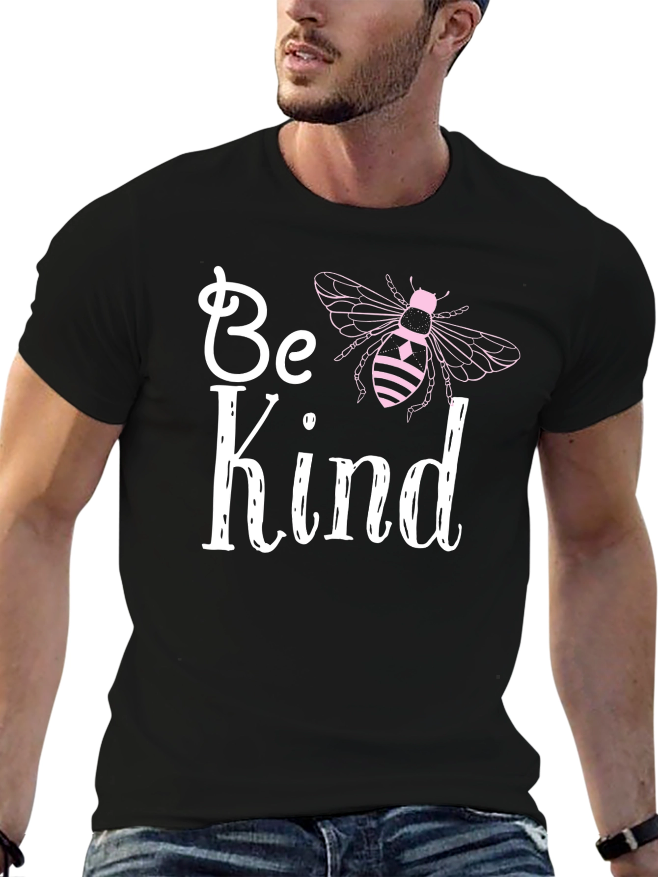Be Kind Bee Graphic Tee - Black