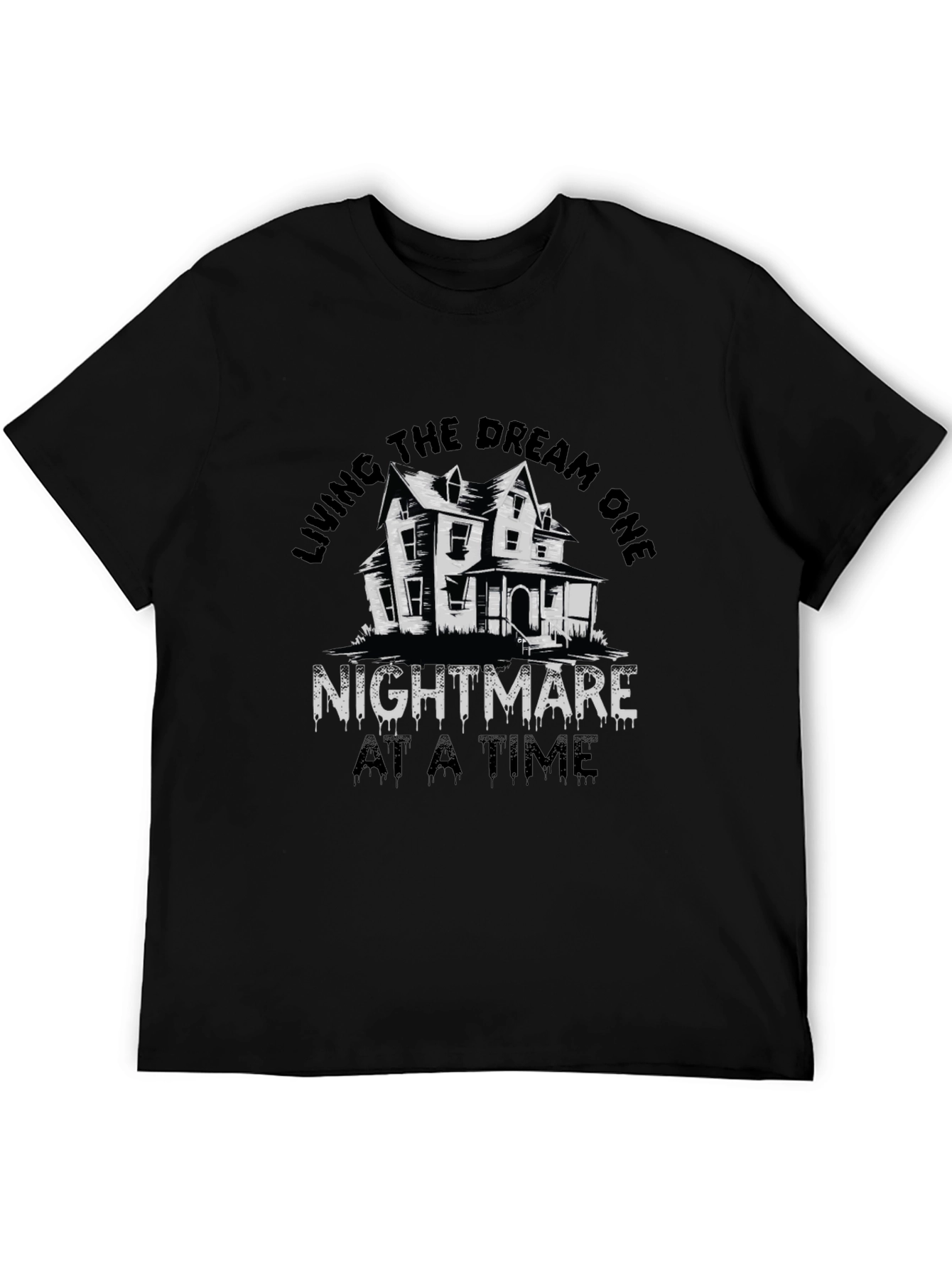 Nightmare Dream Tee - Spooky House Graphic T-Shirt