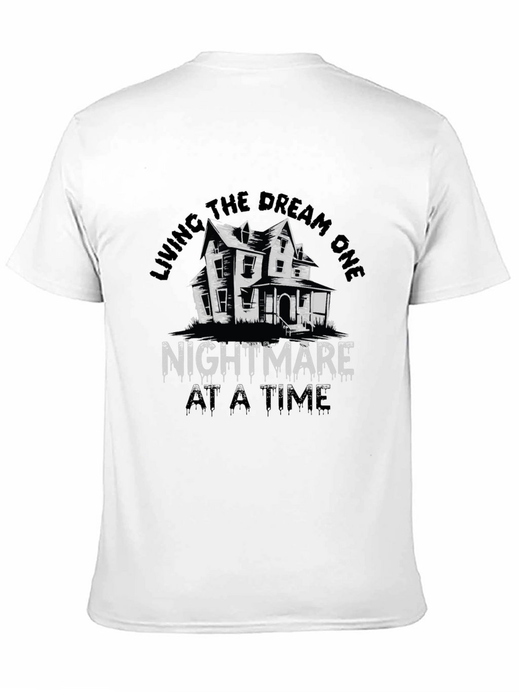 Nightmare Dream Tee - Spooky House Graphic T-Shirt