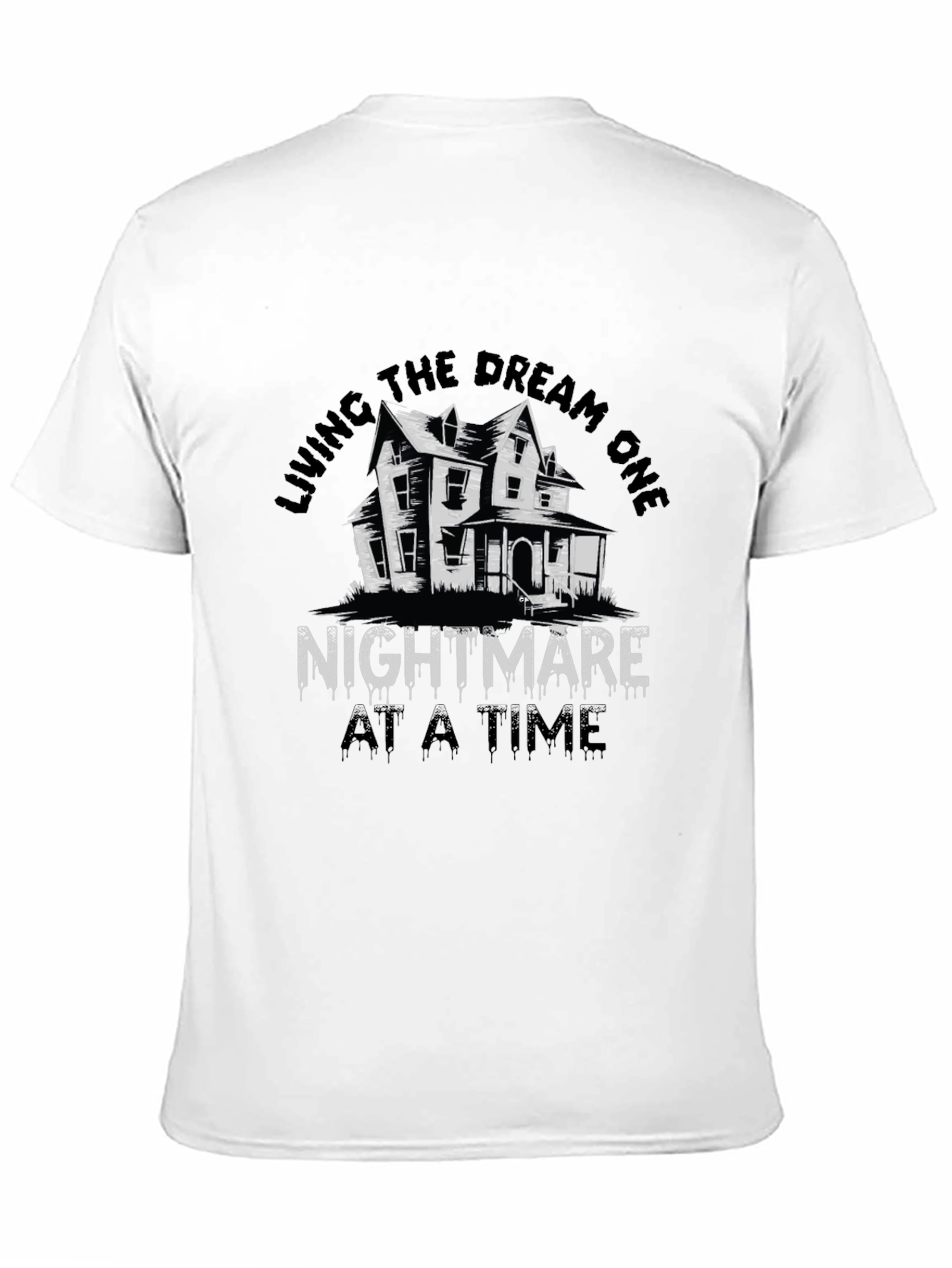 Nightmare Dream Tee - Spooky House Graphic T-Shirt
