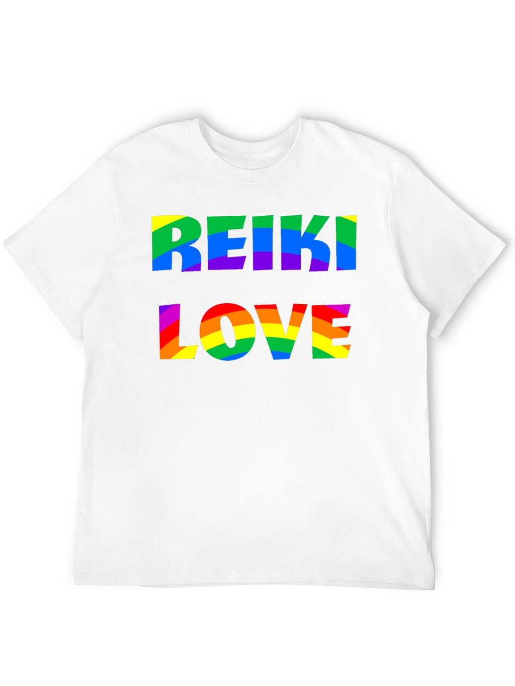 Reiki Love Rainbow Graphic T-Shirt