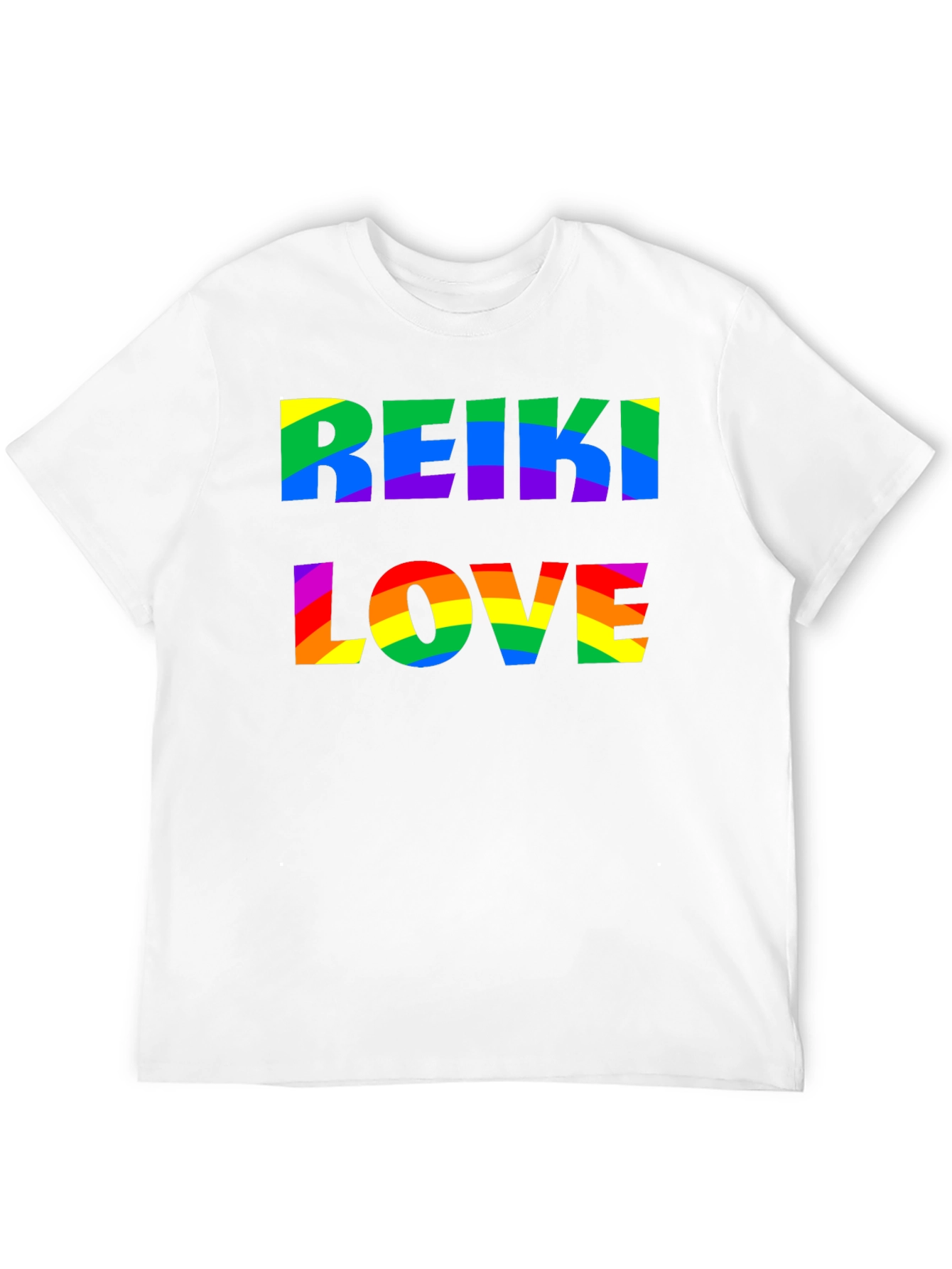 Reiki Love Rainbow Graphic T-Shirt