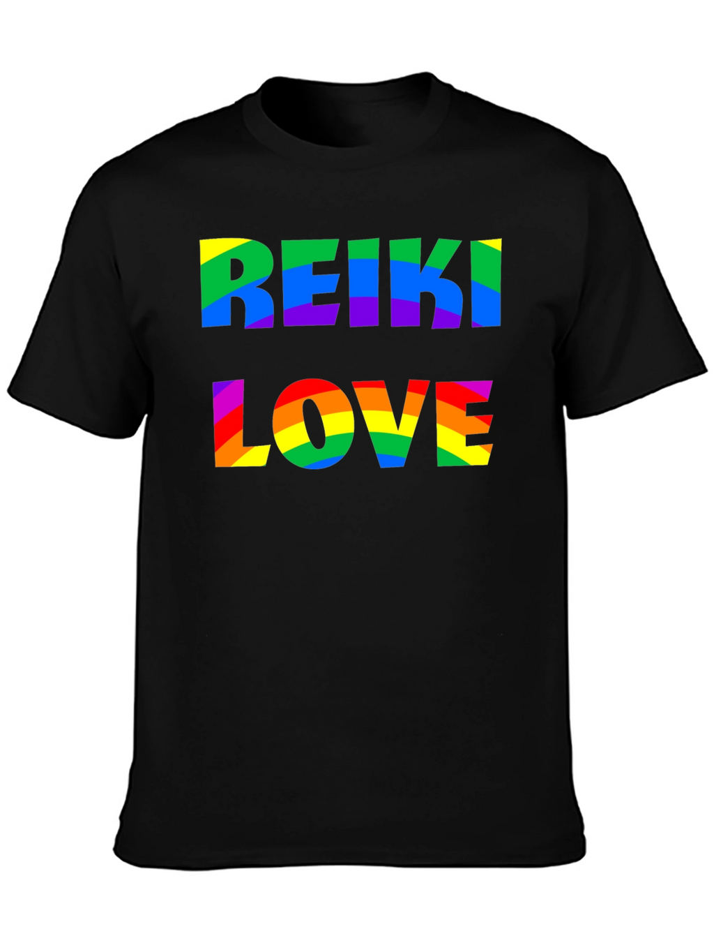Reiki Love Rainbow Graphic T-Shirt