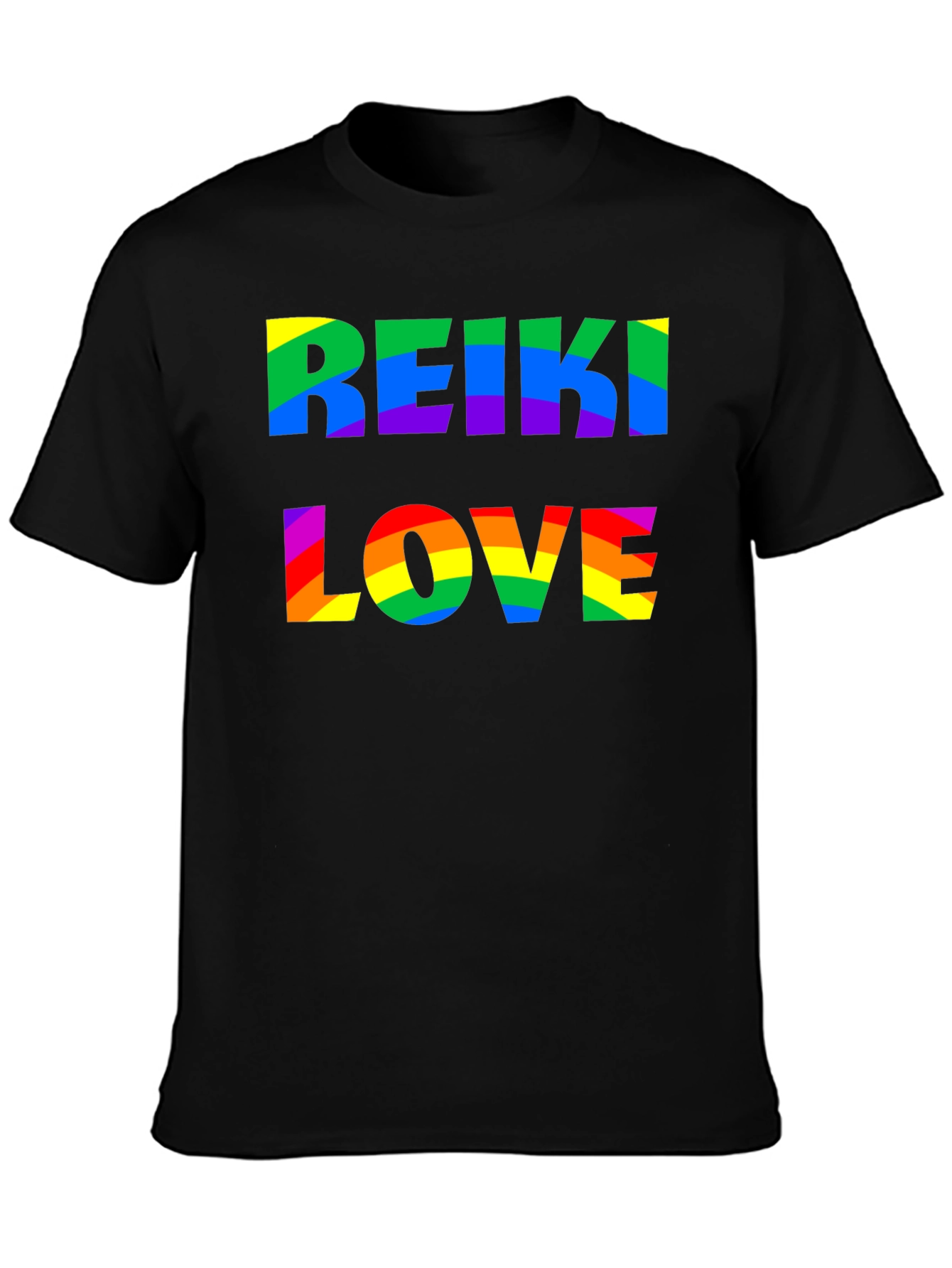 Reiki Love Rainbow Graphic T-Shirt