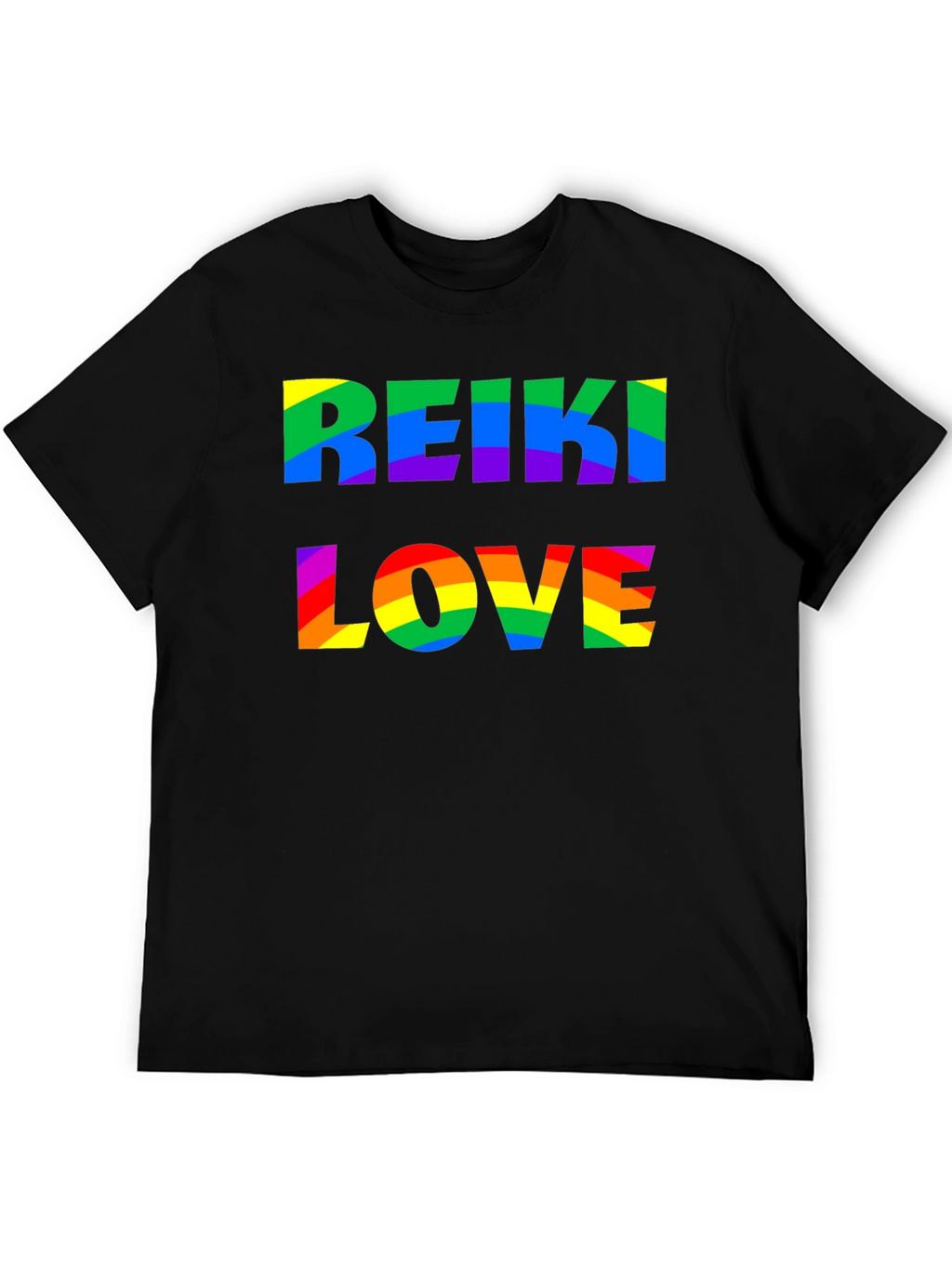 Reiki Love Rainbow Graphic T-Shirt