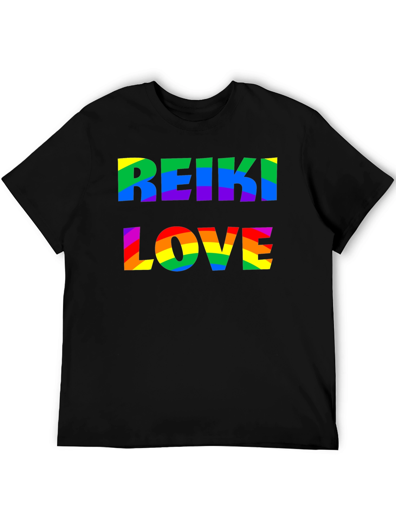 Reiki Love Rainbow Graphic T-Shirt