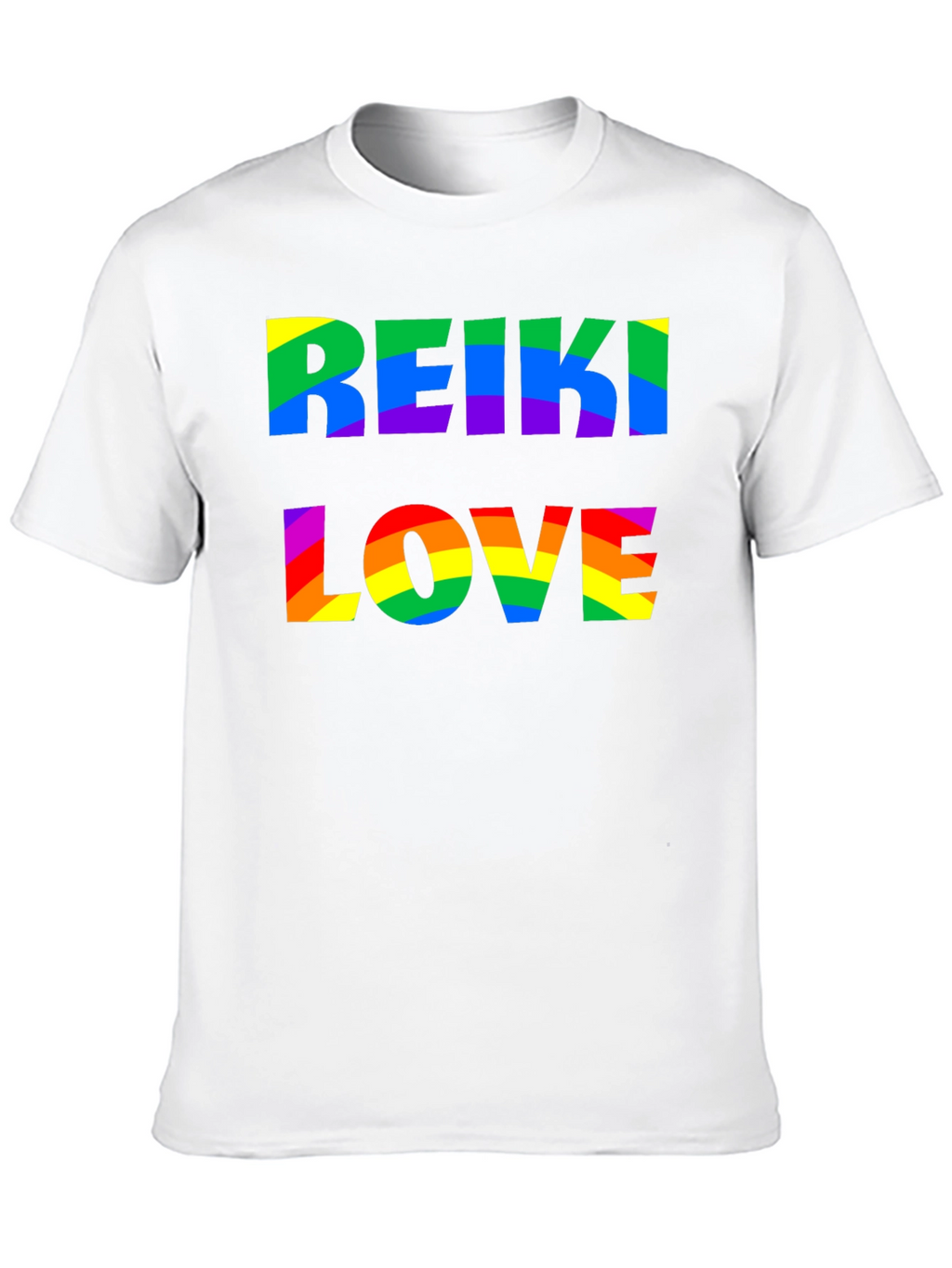 Reiki Love Rainbow Graphic T-Shirt