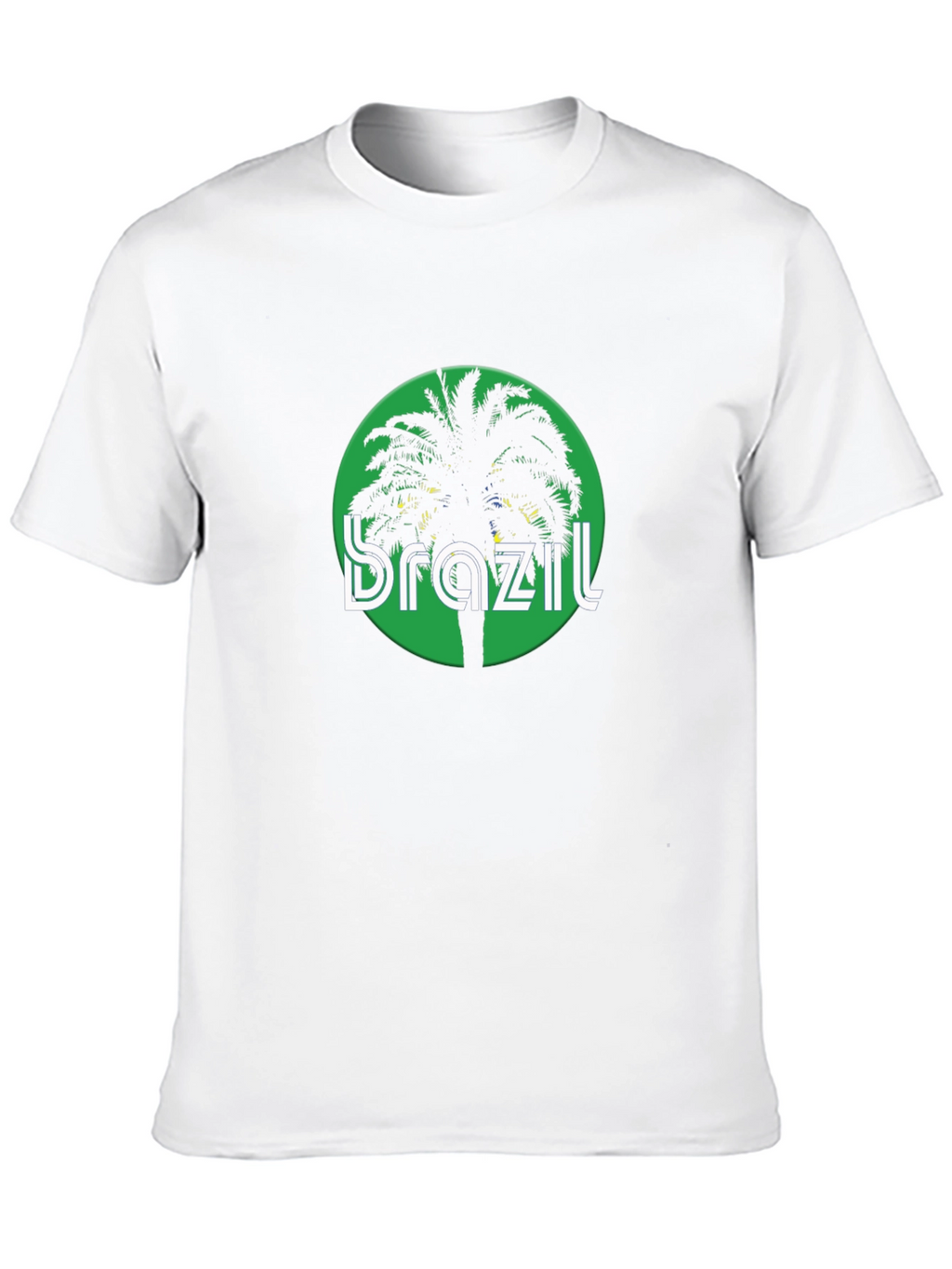 Brazil Palm Tree Graphic Tee - Black