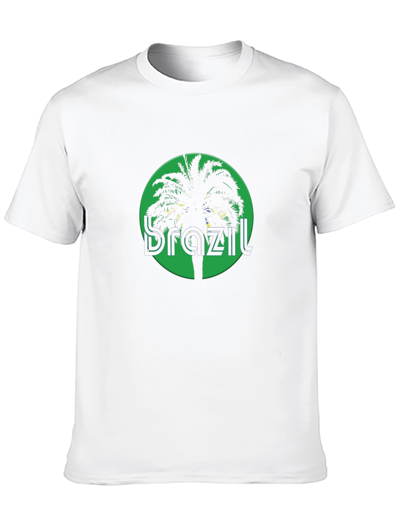 Brazil Palm Tree Graphic Tee - Black