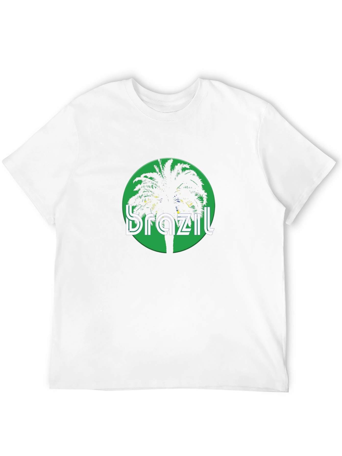 Brazil Palm Tree Graphic Tee - Black