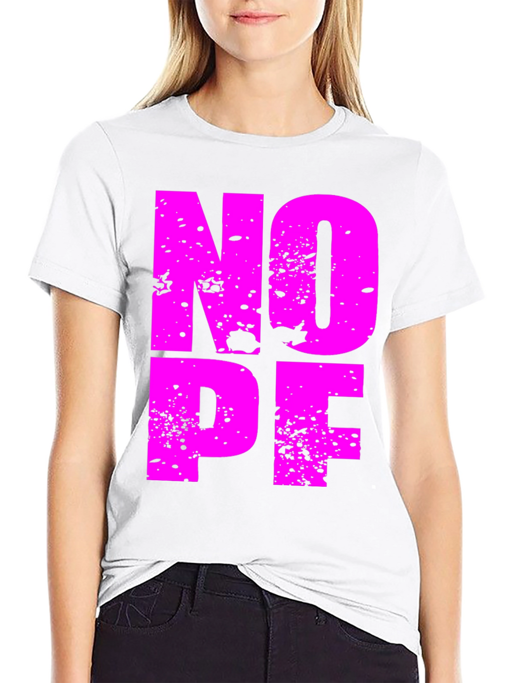 Nope Graphic Tee - Soft Cotton T-Shirt