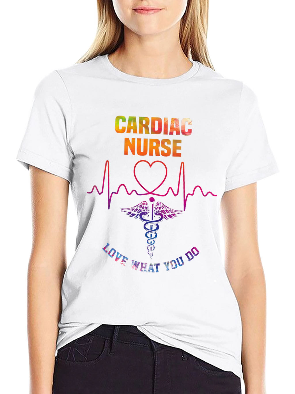 Cardiac Nurse Graphic Tee - Love What You Do!